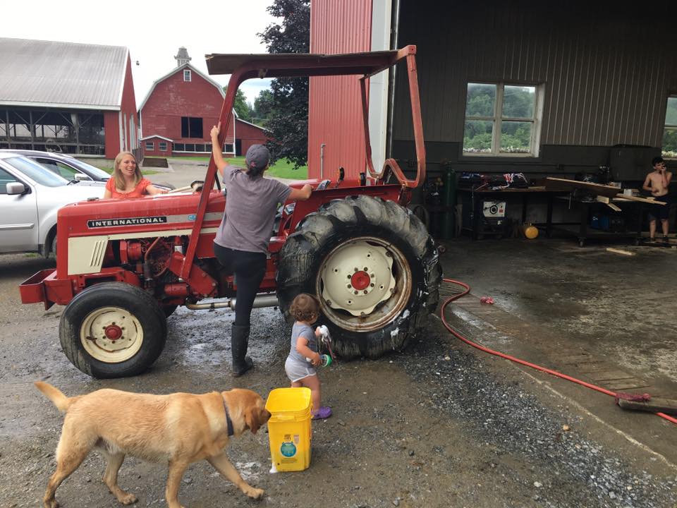 Shining up the tractors