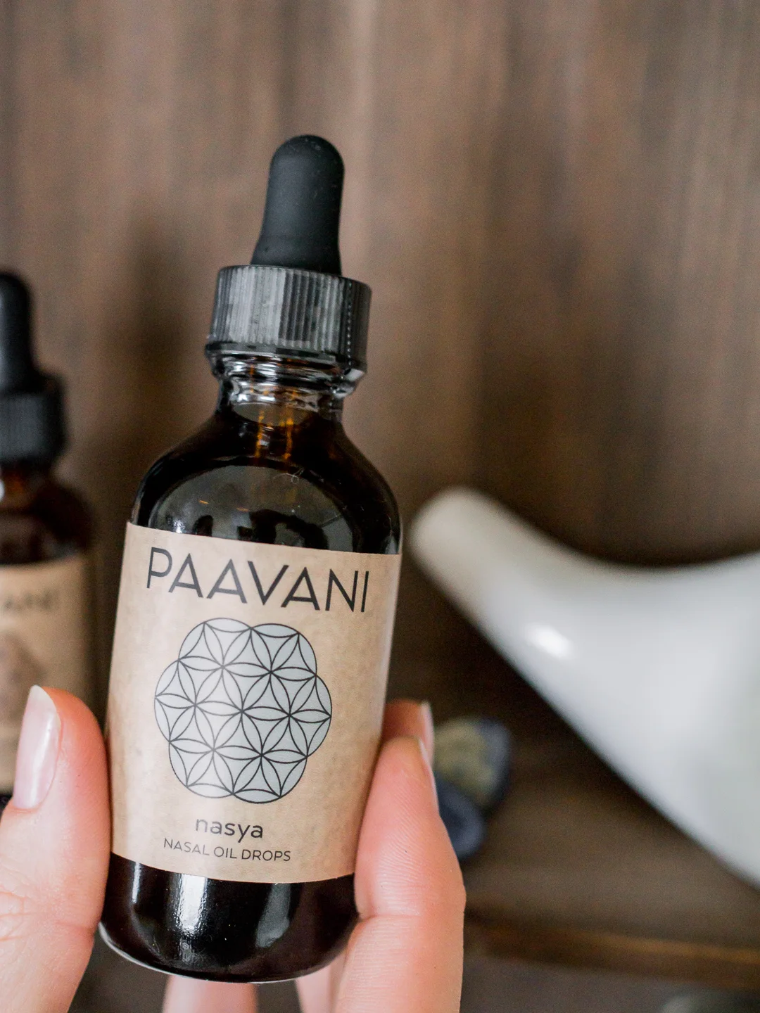 Organic Nasya oil by PAAVANI Ayurveda | Available for purchase at The Lotus Room