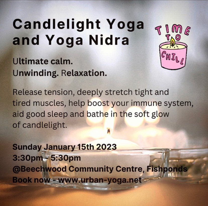 Take time out to fully unwind and deeply relax with Urban Yoga&rsquo;s Nina Hearne. Release tension, stretch out tight and tired muscles, help boost your immune system and wellbeing, completely relax, sooth and calm your mind whilst bathed in the sof