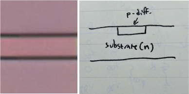 P-type diffusion.
