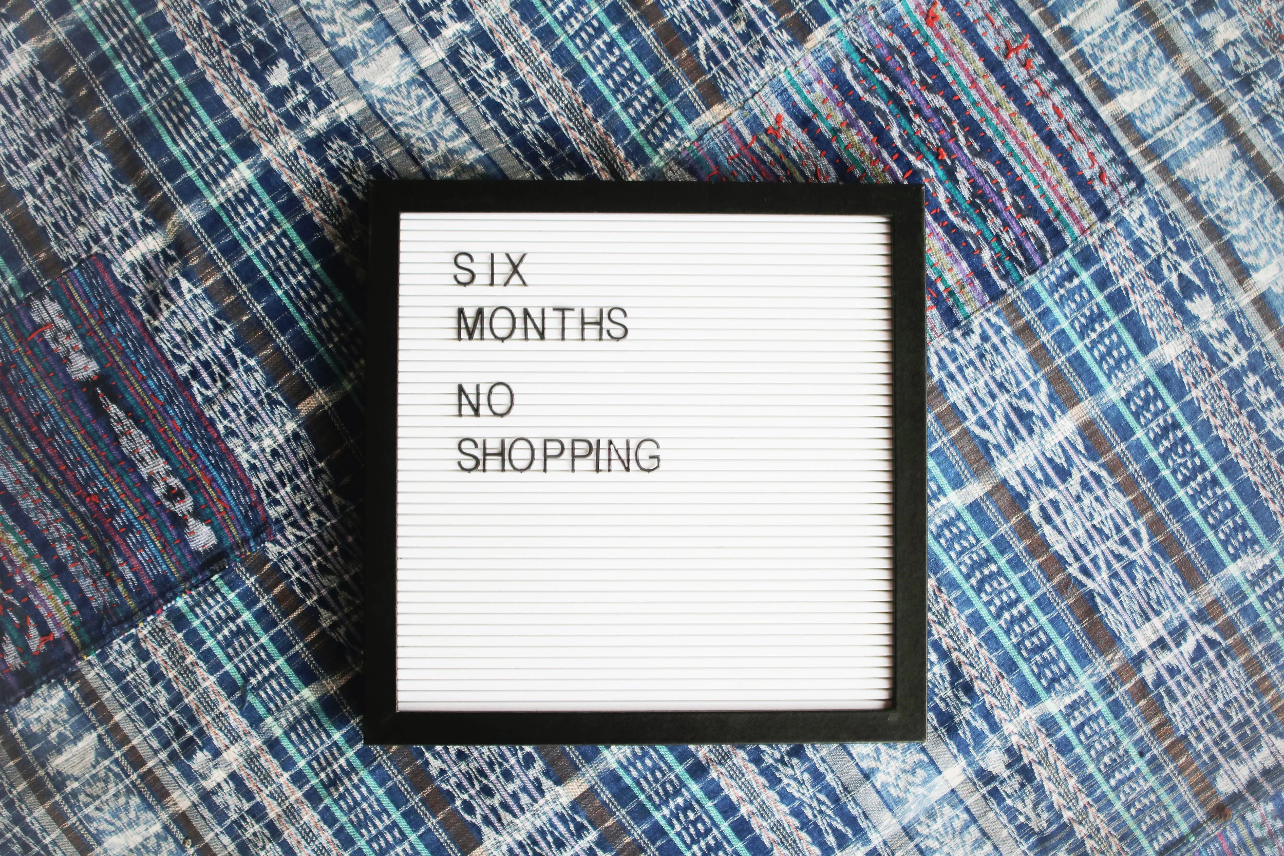 My One New Year’s Intention: Six Months, No Shopping