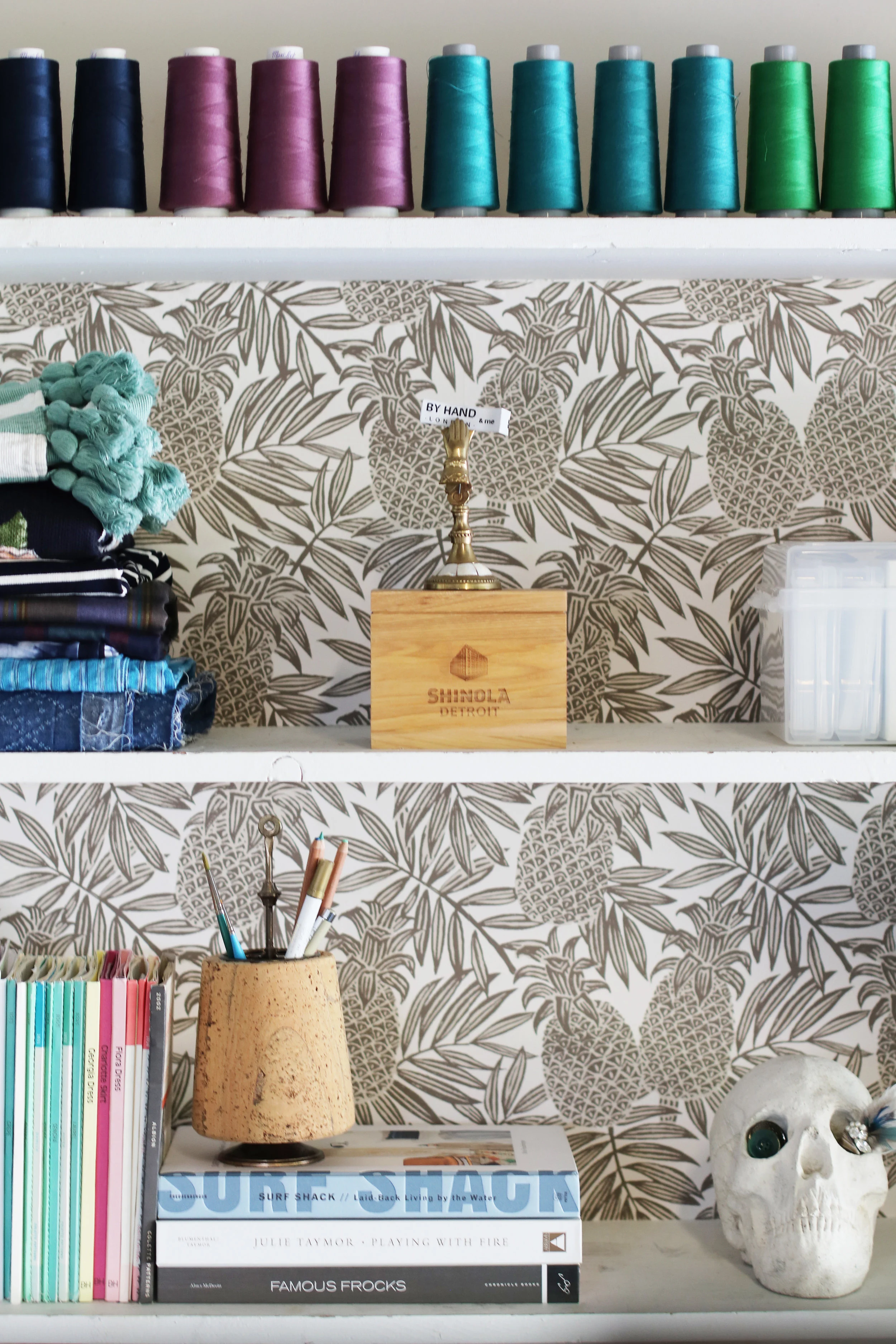 Sewing Room Tour | Shelves