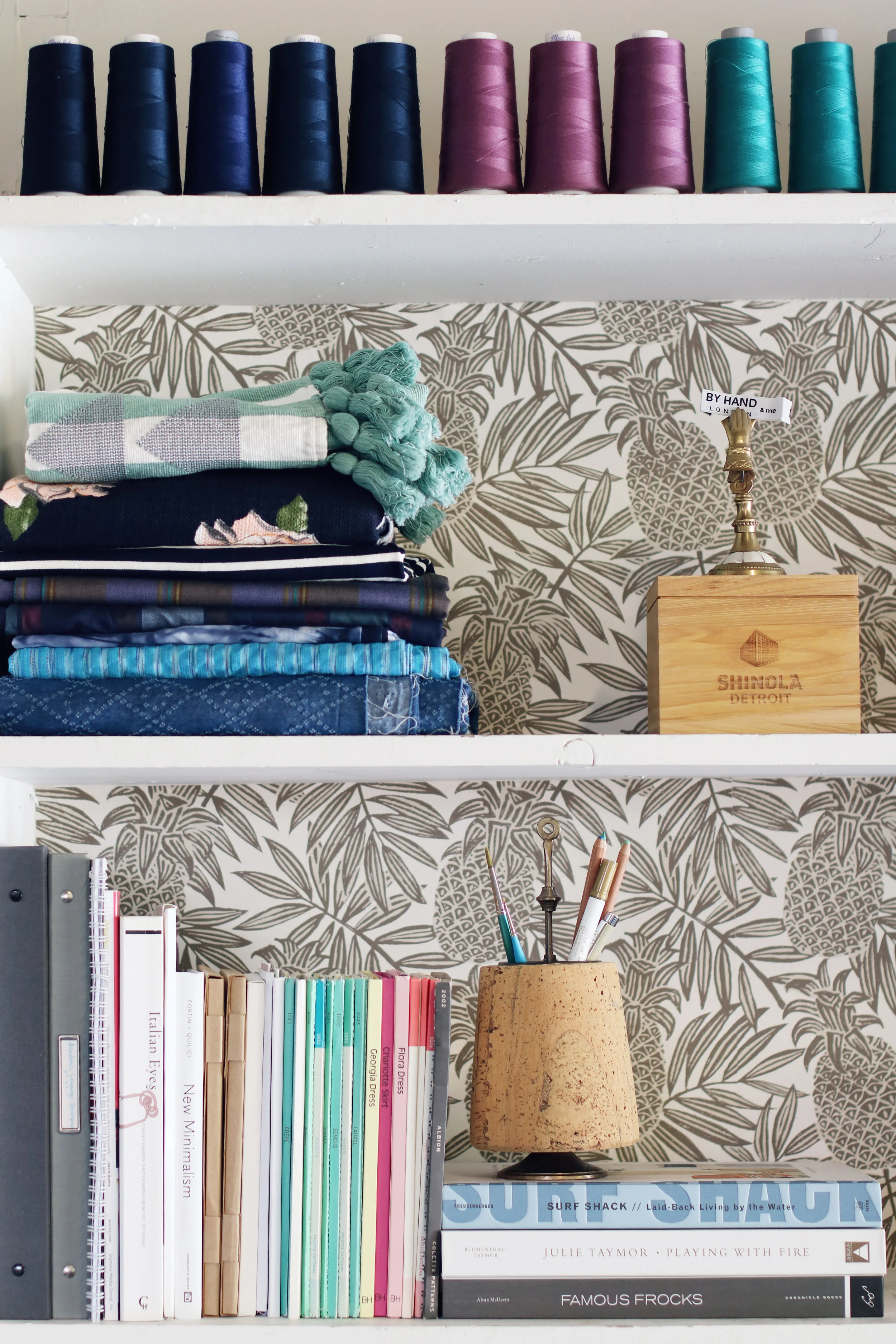 Sewing Room Tour | Shelves