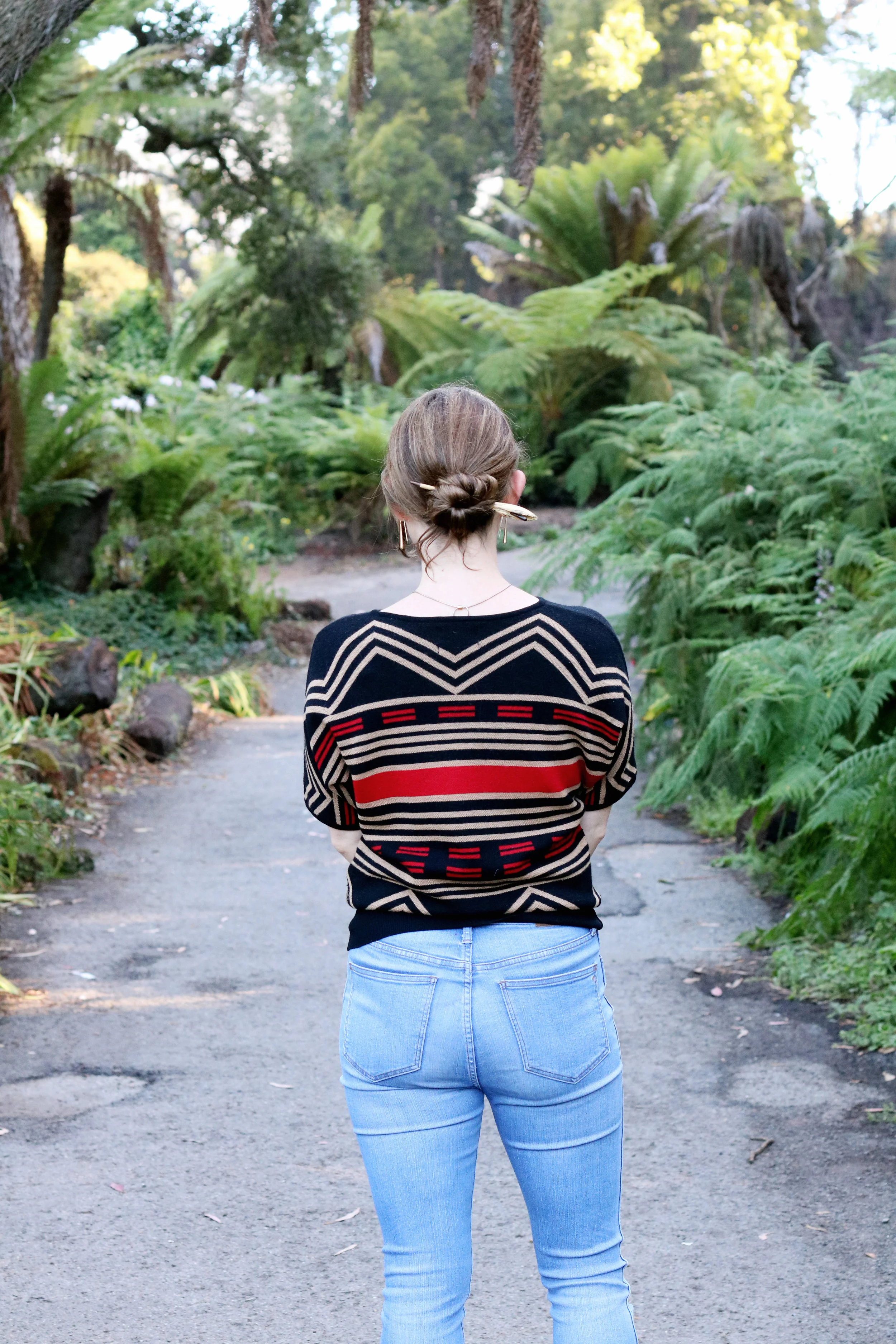 A Simple Updo in Golden Gate Park, with SAYA Designs