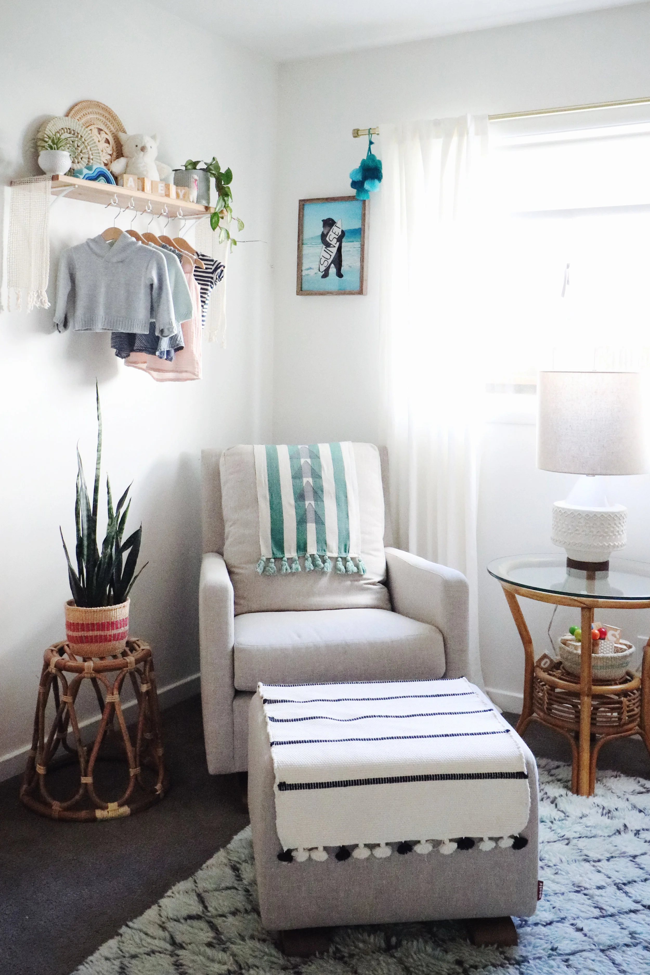 Surf-inspired bohemian nursery