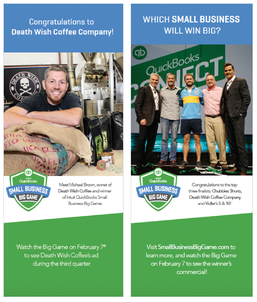 Campus signage to encourage voting and celebrate the winners. 