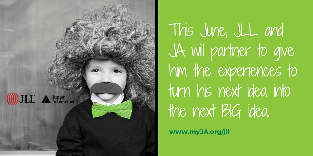 Right click to save; post with tweet: Let's give #kids the experiences to turn an idea into the next big idea. Learn more at www.myJA.org