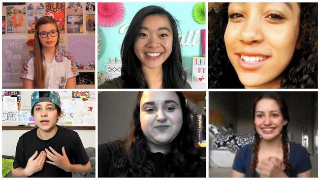 (Clockwise from top left) Teens in Generation Z share how the internet is more than just apps: Savannah Sicurella, Rachel Fong, Ajala Way, Issabel Kenkle, Tahlie Puvis, Justin Blake. MUST CREDIT: The Washington Post ** Usable by BS, CT, DP, FL, HC, MC, OS, SD, CGT and CCT ** (The Washington Post / The Washington Post)