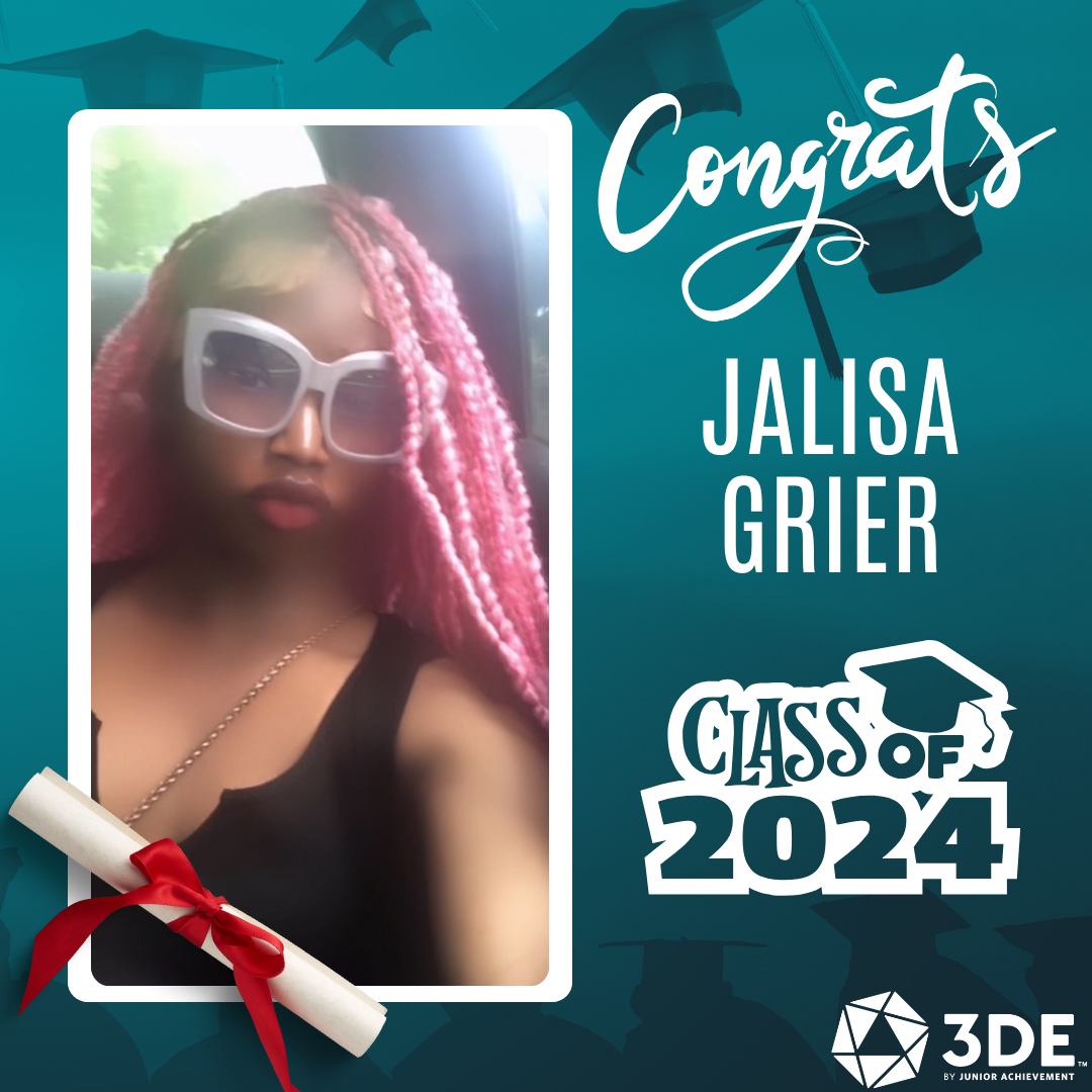 3DE Graduate Spotlight: Jalisa Grier 