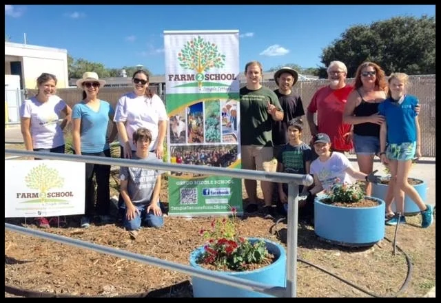 TTF2S partnered with United Way to create this beautiful container garden located outside the STEM classroom at Greco Middle School.