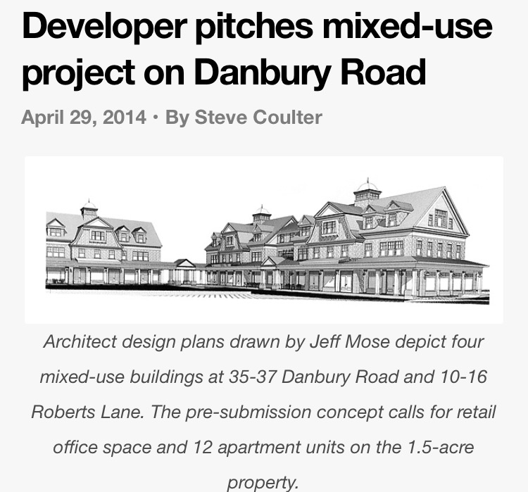 Developer Pitches Mixed-use Project on Danbury Road
