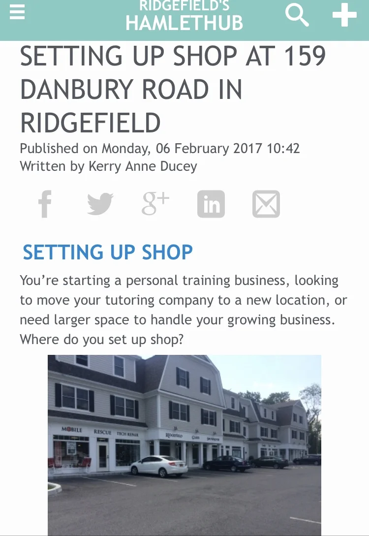 Setting up Shop at 159 Danbury Road