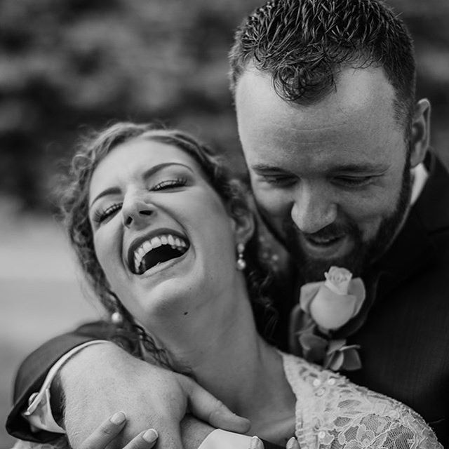 Just a few of my favorites from this past weekend 💕 
#weddingphotography #wedding #husbandandwife #laughter #dirtybootsmessyhair #blackandwhite #blackandwhitephotography #monochrome #connection #newlyweds #welwedmagazine @wellwedmagazine @dirtyboots