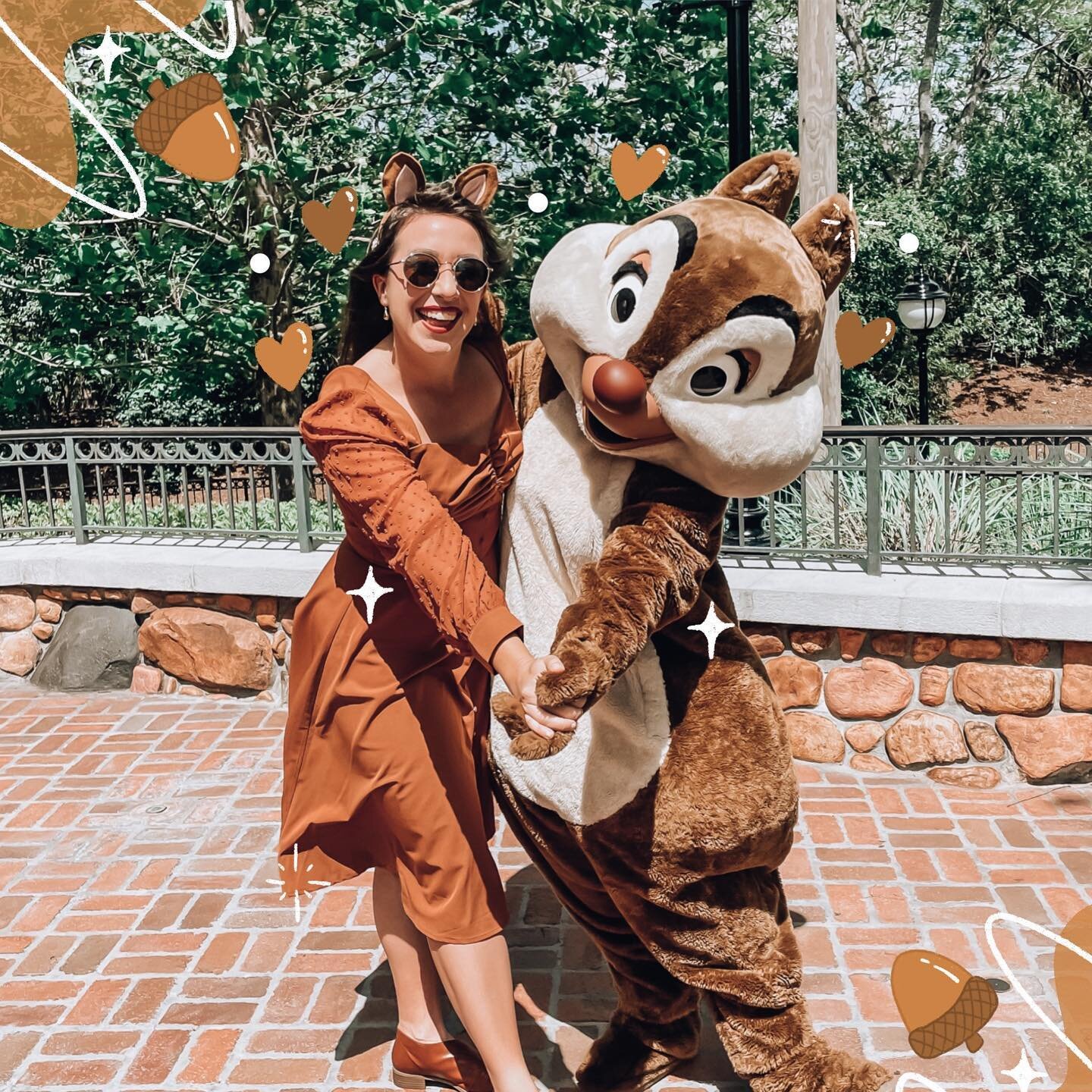 Dale and I - we&rsquo;re double trouble 🐿️💕✨ Dapper Day: Day 2 melted my heart 😭💕 One request I had with @spencerfinds was to be Chip and Dale for dapper day - so we thought it was fitting for Magic Kingdom 🥹💕 We had a very special meet and gre