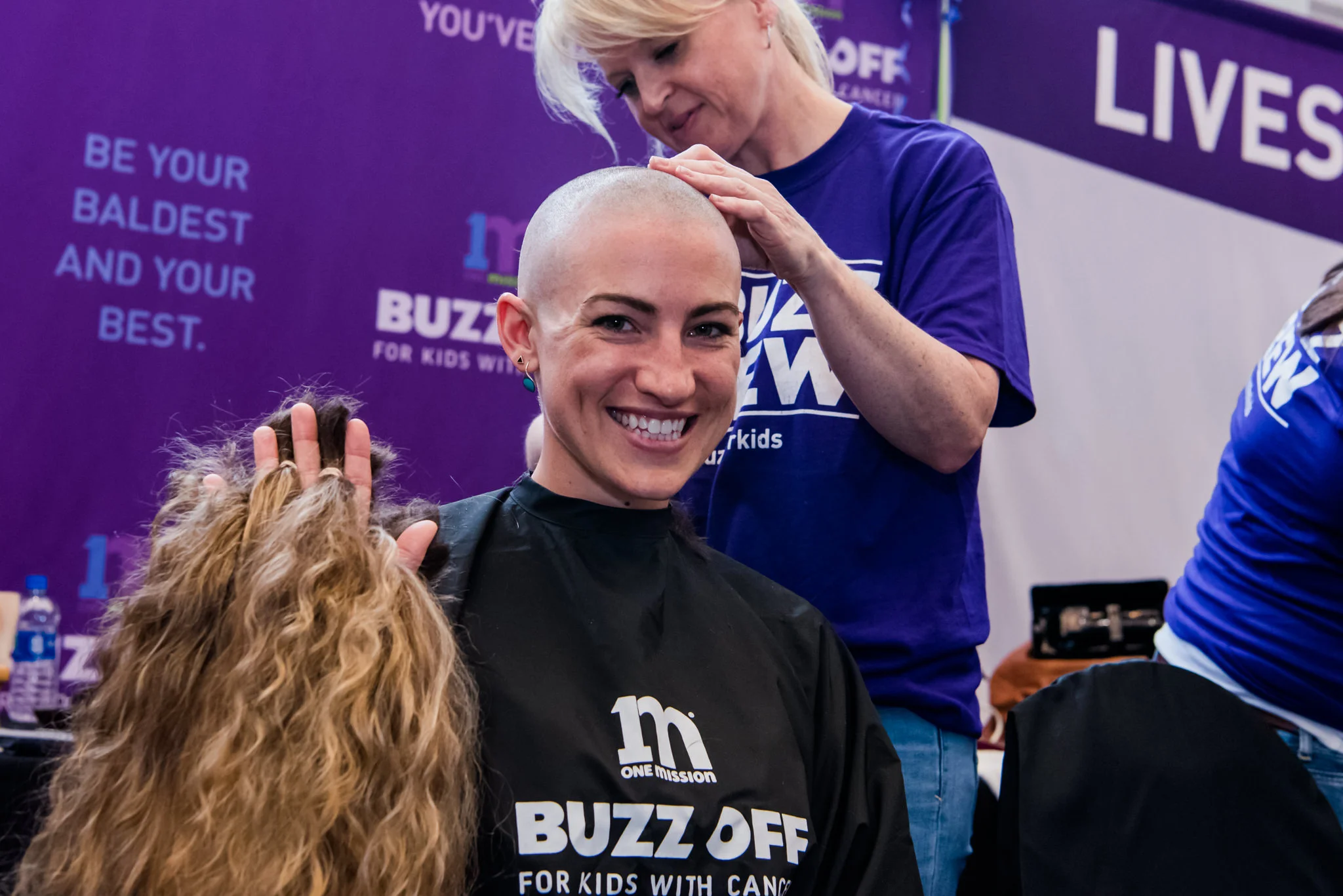 At the 2019 Buzz of for Kid’s cancer event