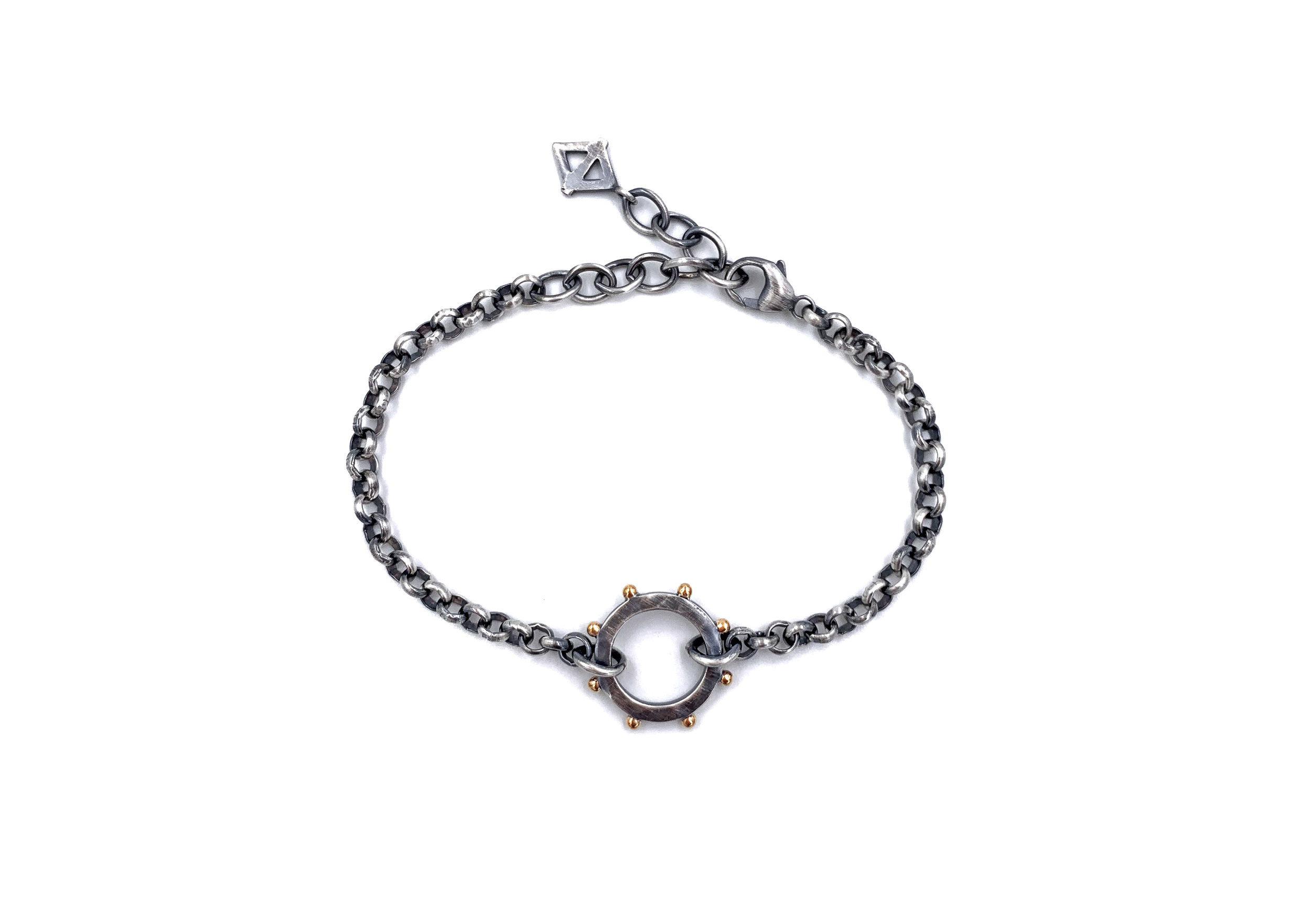 Circle Bracelet Two-Tone Studded.jpg