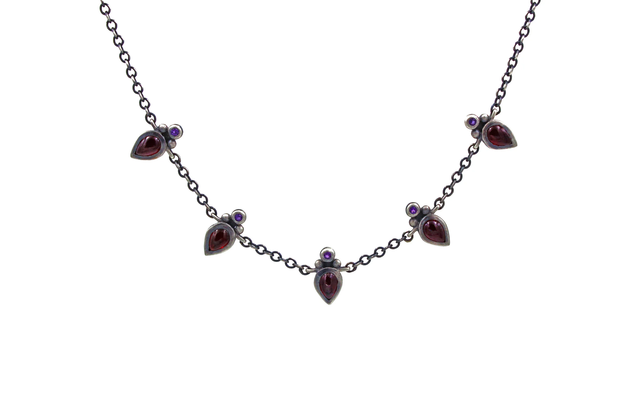 Garnet Dancing Teardrop Necklace.jpg