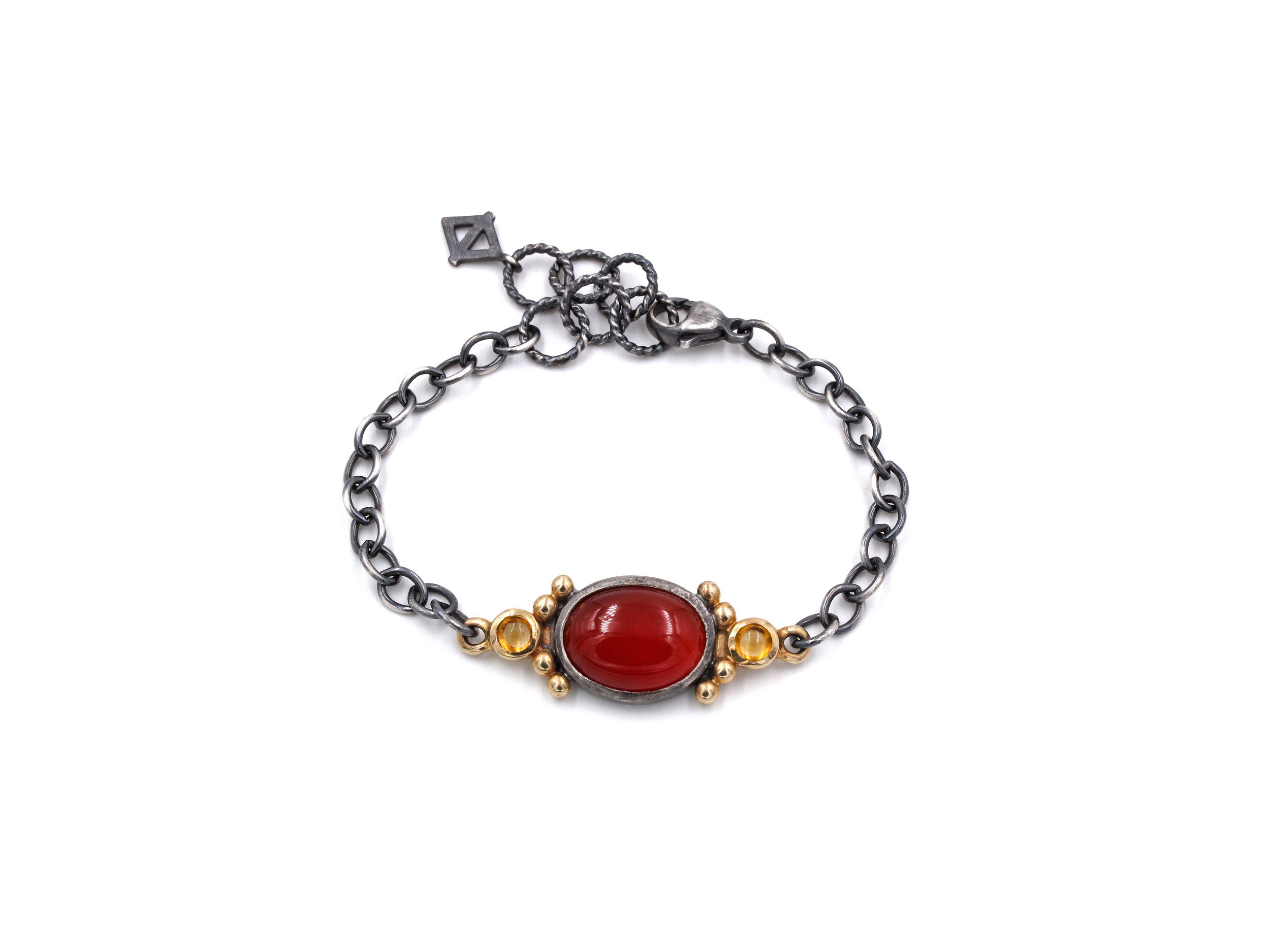 Carnelian Citrine Oval Bracelet.jpg