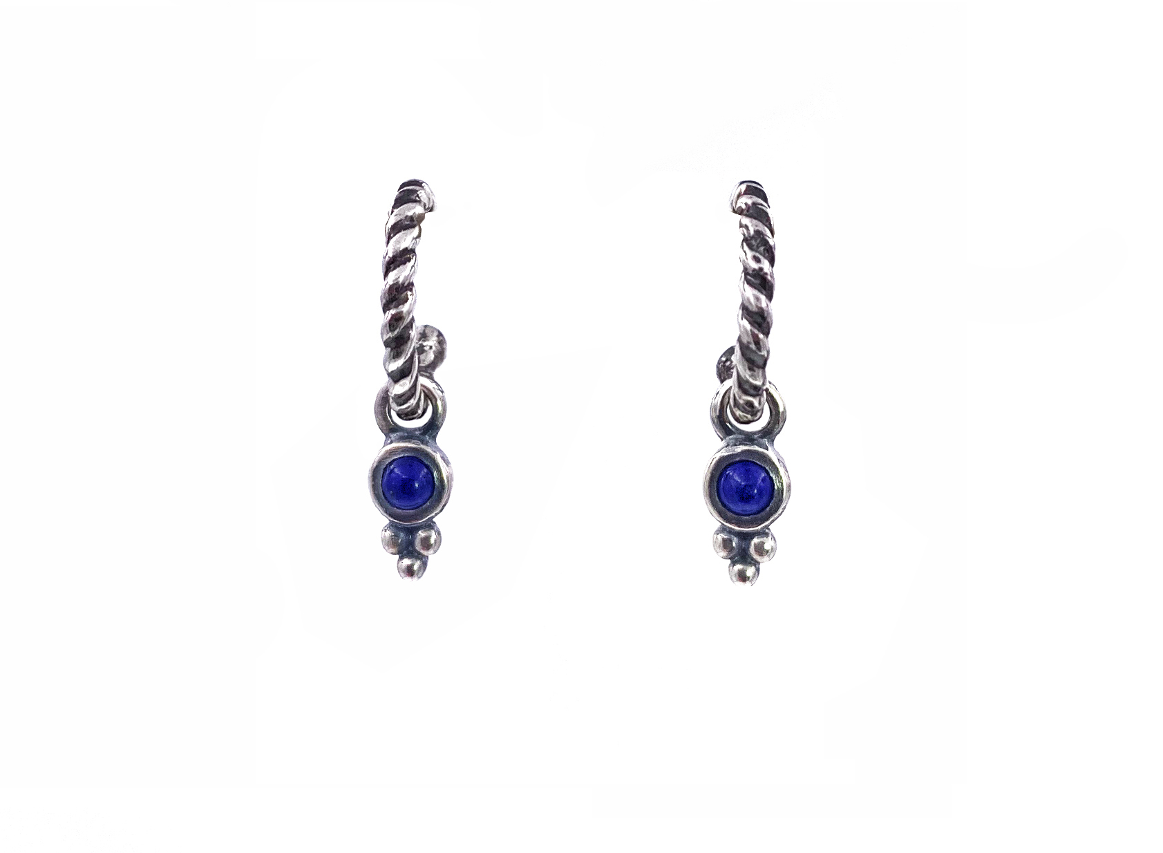 Lapis Mini Twist Hoops.jpg