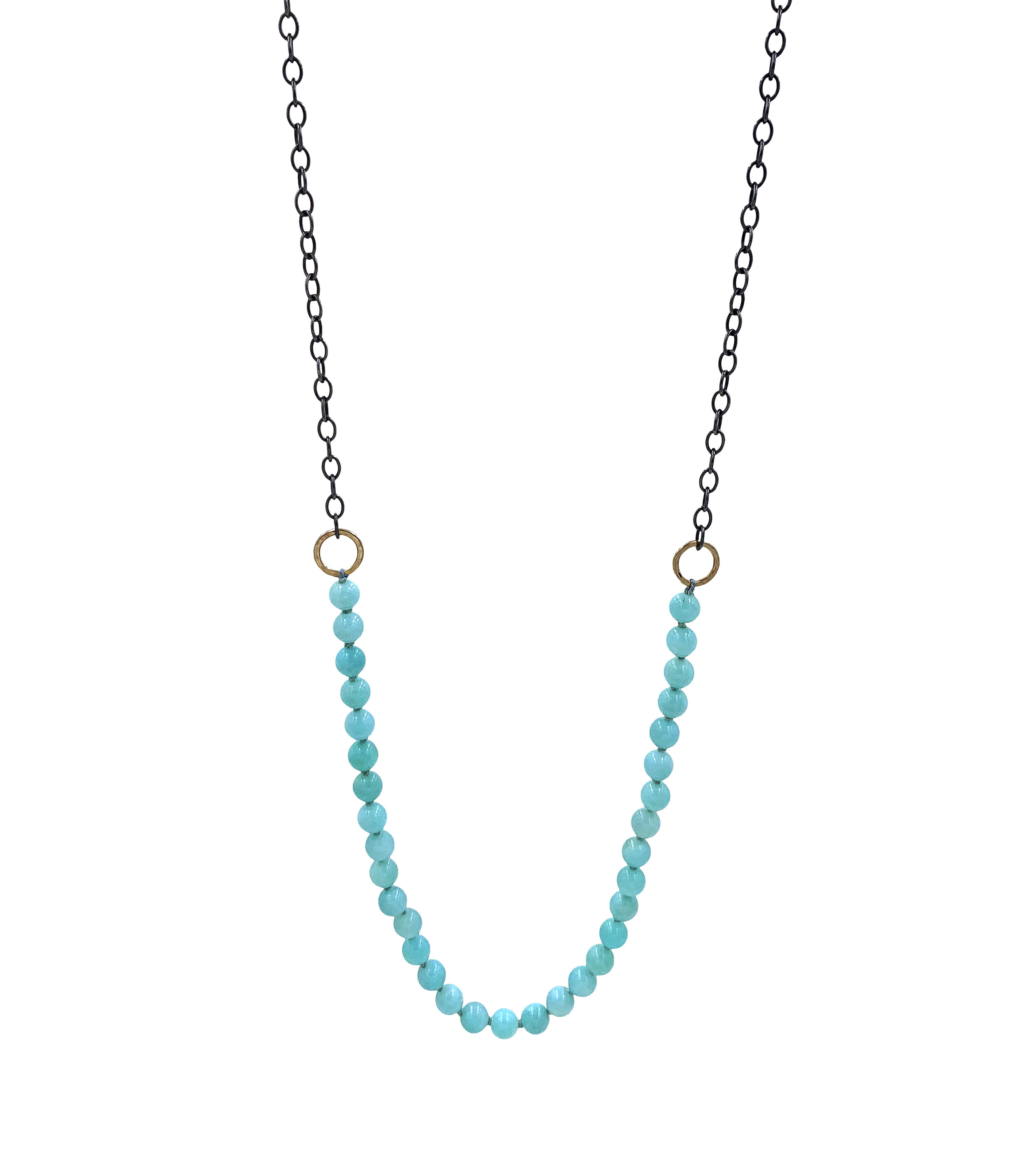 Amazonite and Chain Necklace.jpg