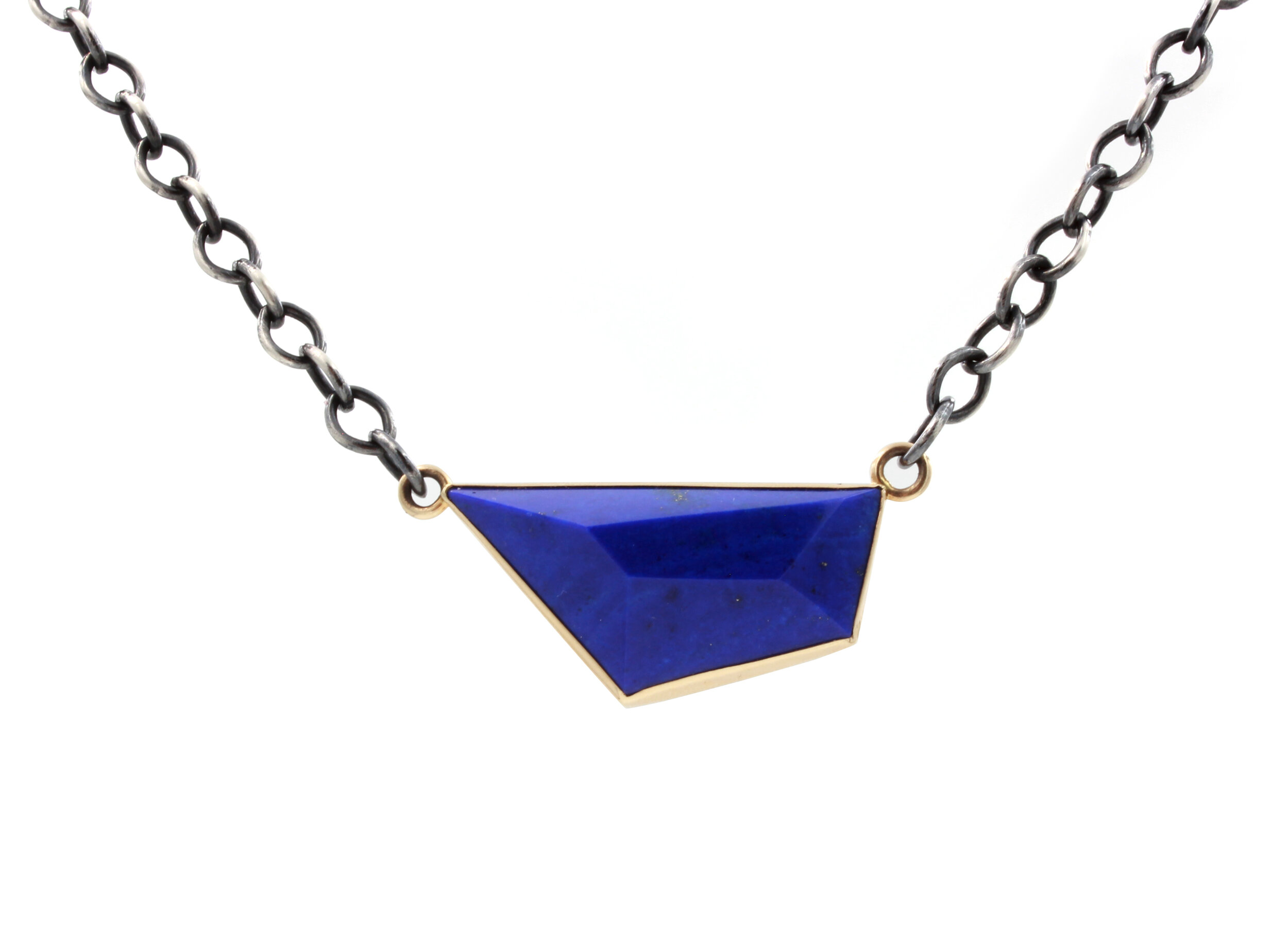 Lapis Fancy Cut Two Tone Choker 2.jpg