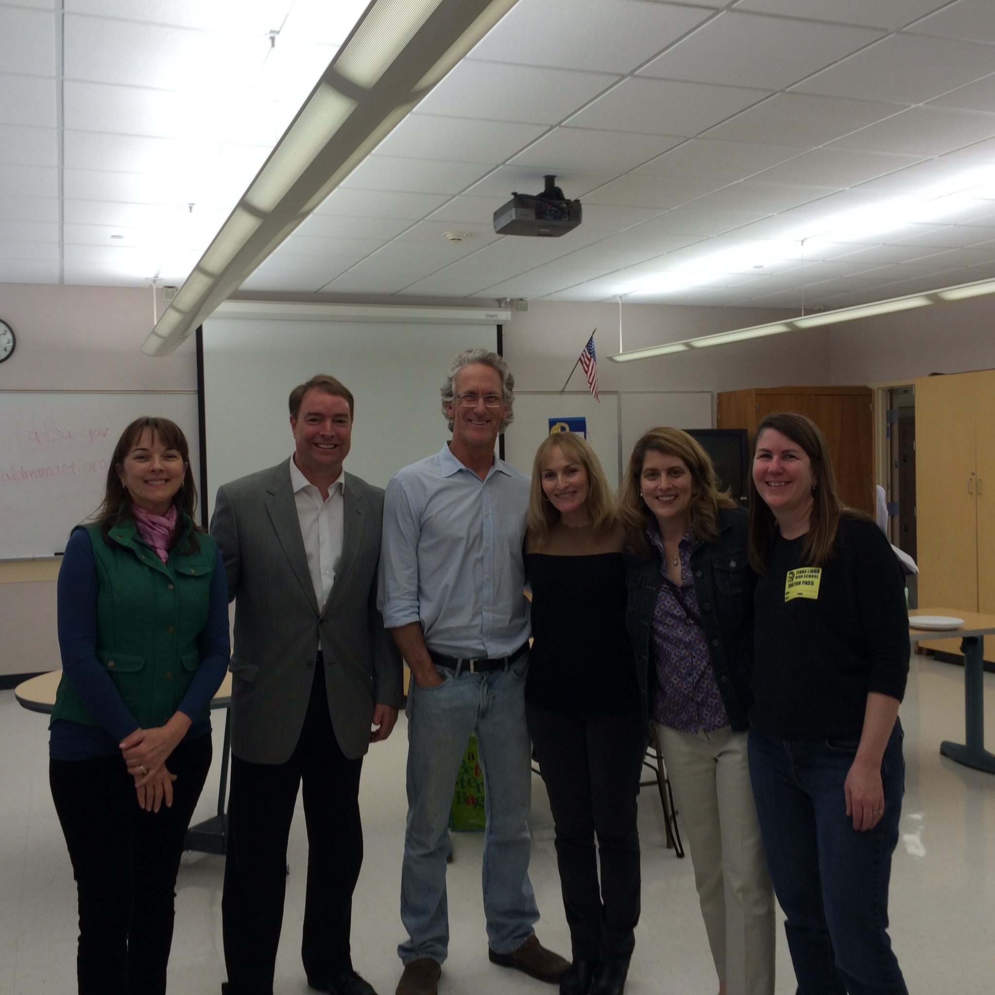 TL Coding Lab ParentMentors with Head Mentor, Mr. Craig Taylor, TL Teacher as they reach out to community with Marin County Supervisor Damon Connelly.