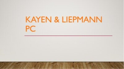 Kayen &amp; Liepmann