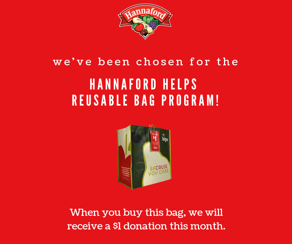 Visit your local West Lebanon Hannaford's in January 2020 and purchase a Hannaford's Helps Reusable Bag to support Good Beginnings