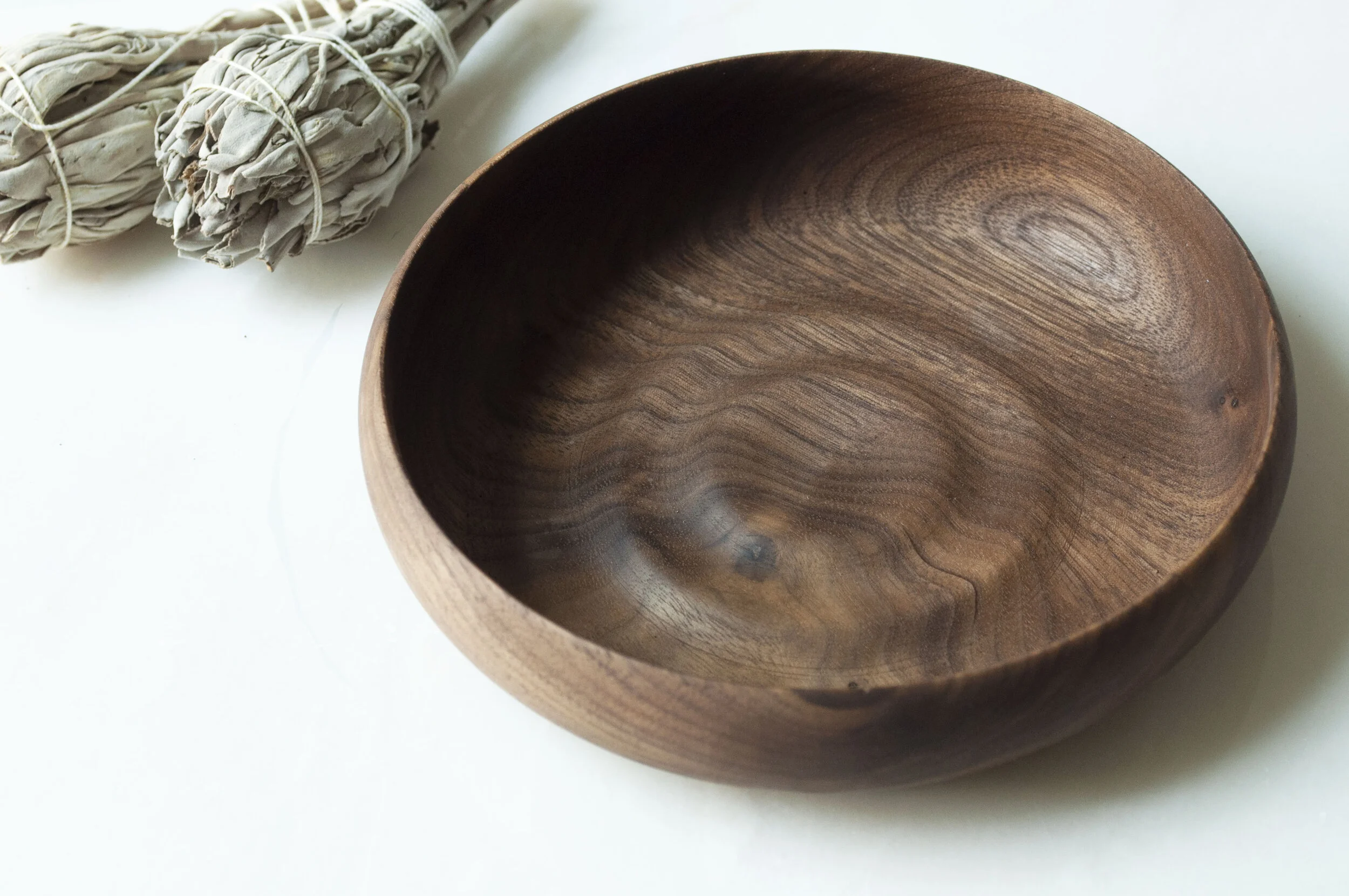 Walnut Ripple Bowl
