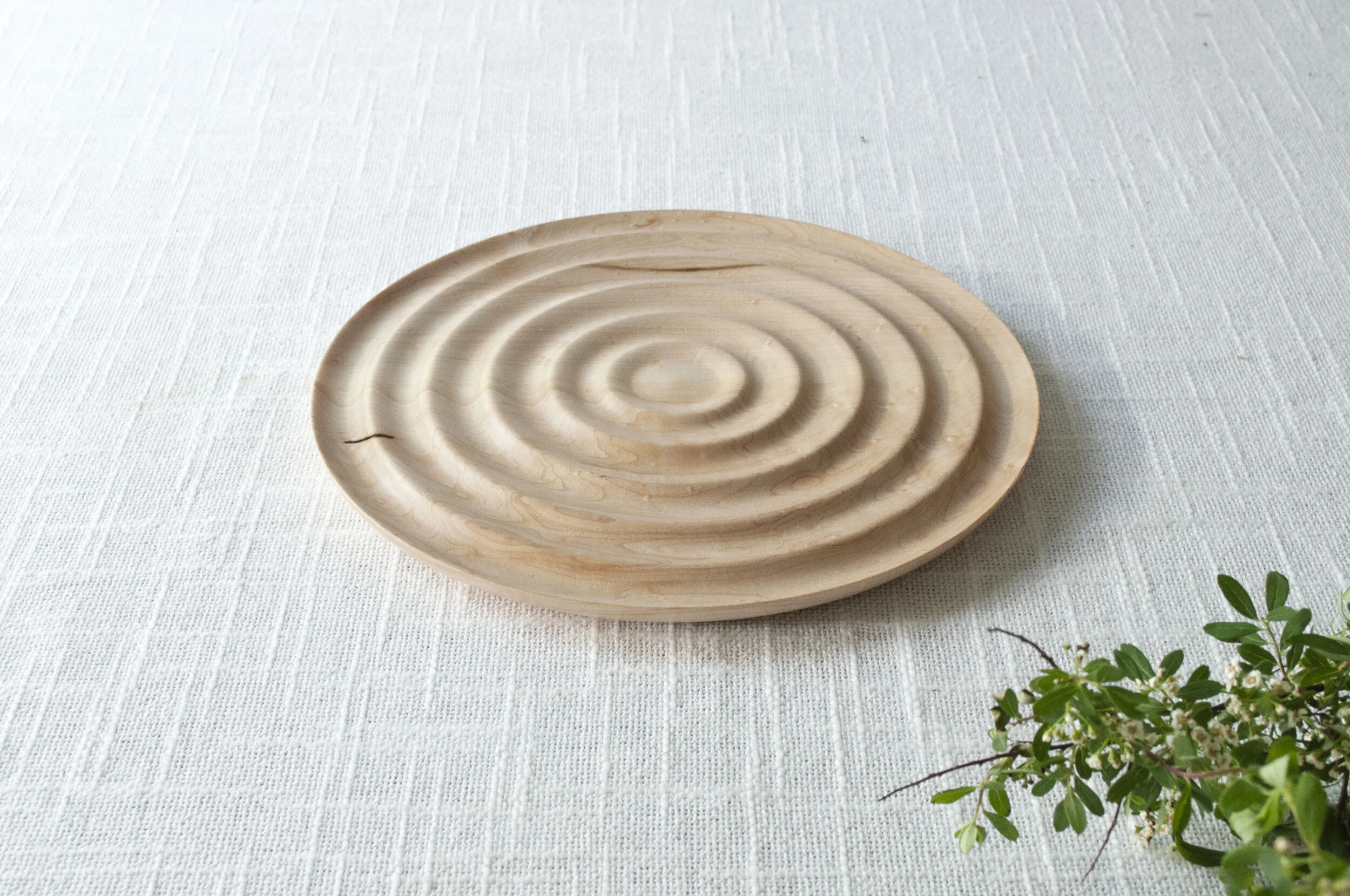 Birdseye Maple Ripple Platter