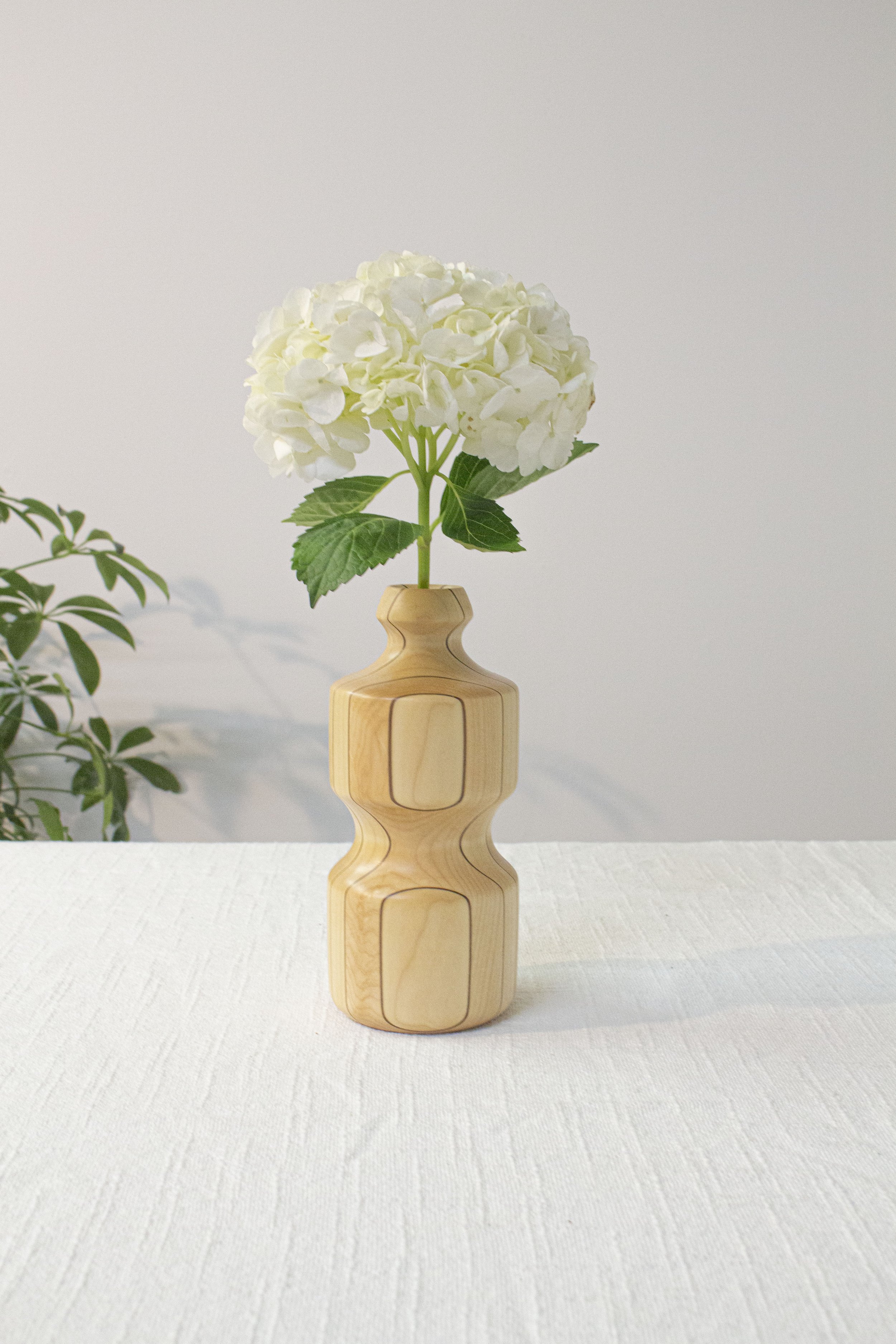 Maple Pinstriped Water Bottle Vase