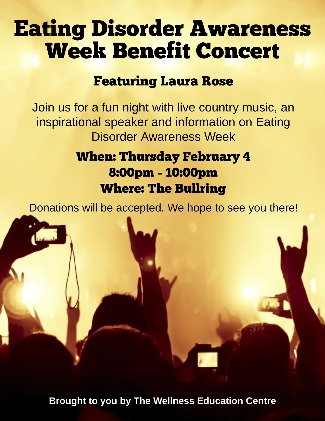 Eating Disorder Awareness Week Benefit Concert