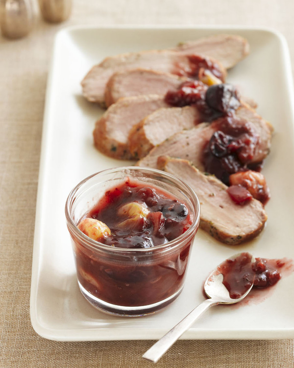 Roasted Pork Loin with Chutney
