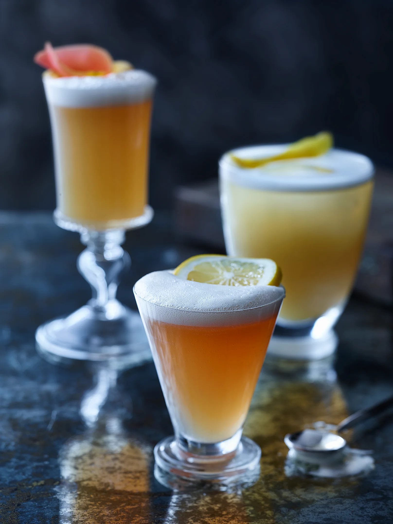 whisky sour trio