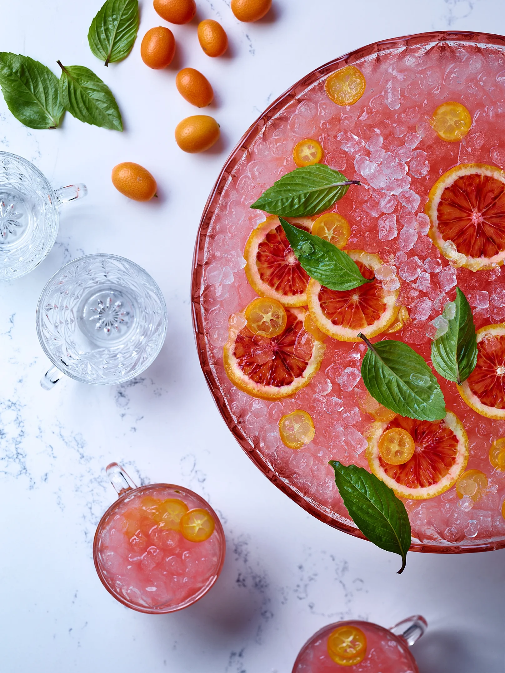 Blood orange kumquat punch