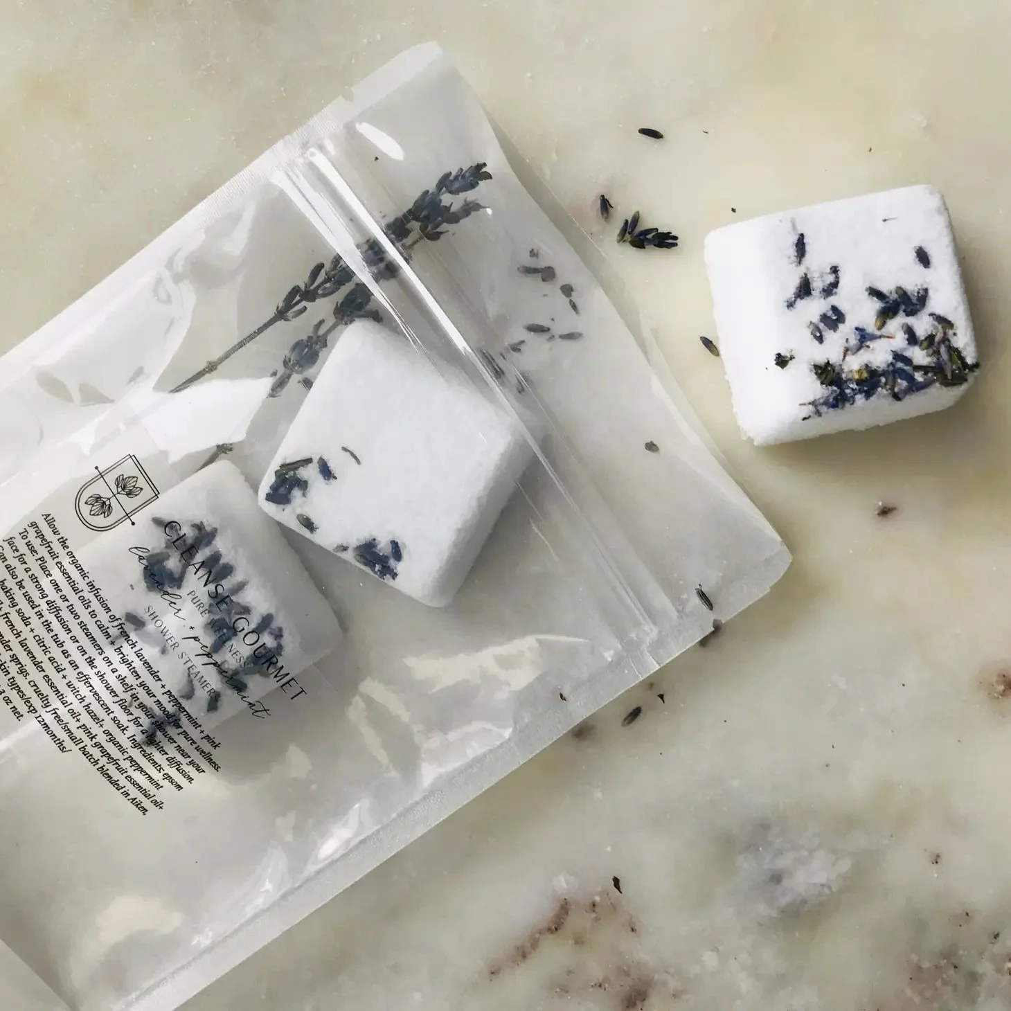 Pure Wellness Lavender + Peppermint Organic Shower Steamers