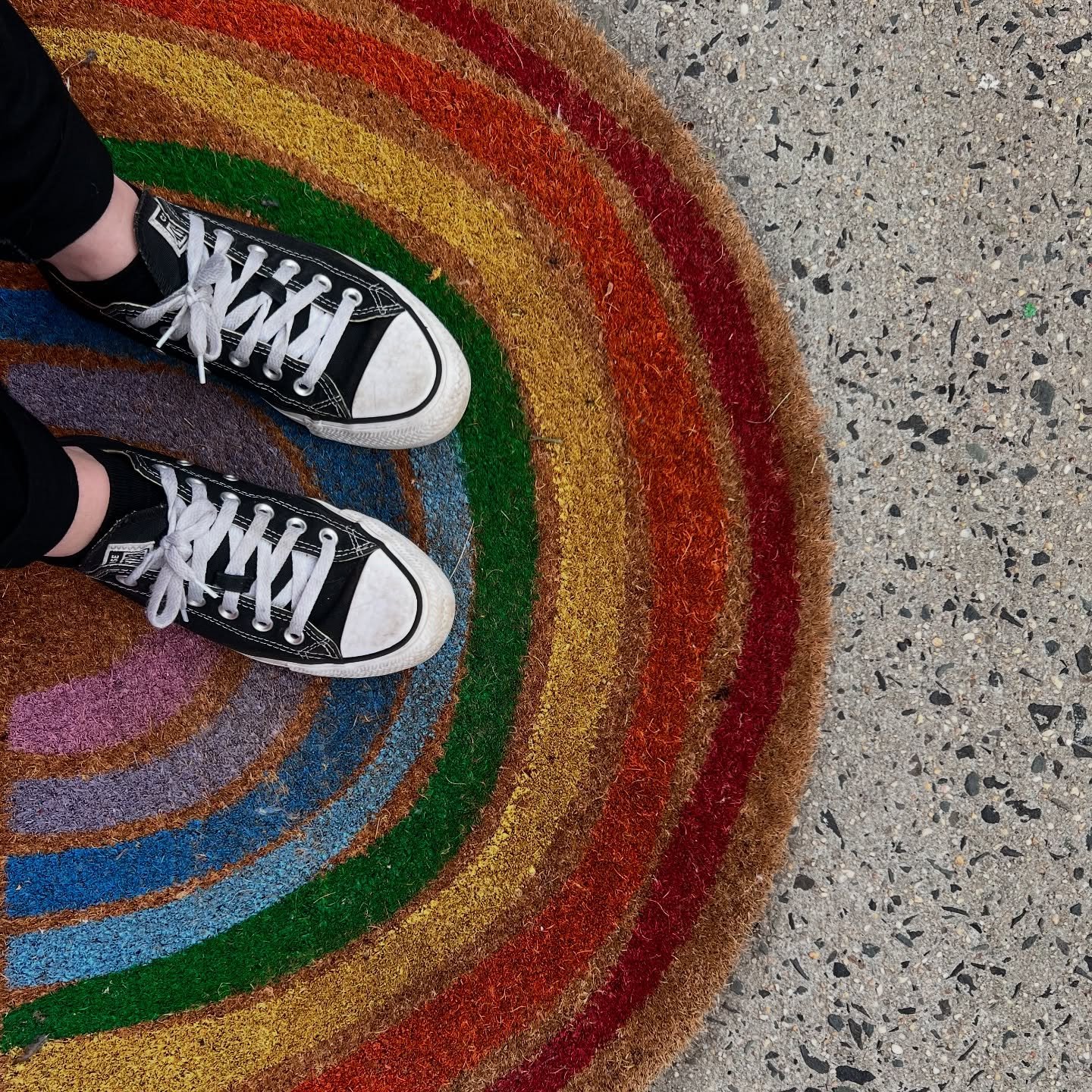 🌈❤️🧡💛💚💙💜🌈Our door mat says it all🌈