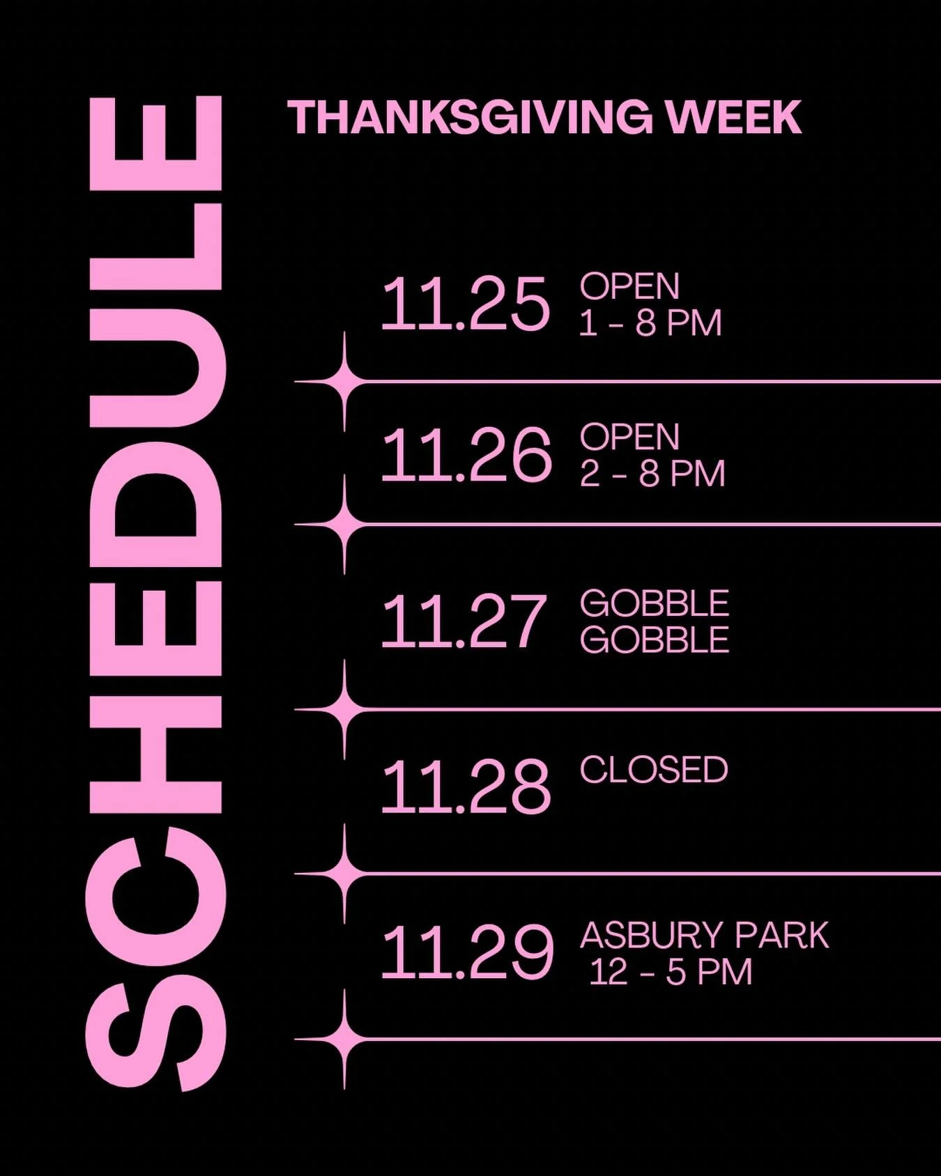How have we gotten to the end of November?

Jeebus.

Anyway, there are still a few appointments left this week. If you need one, DM me and I'll get you on the schedule.

Join me at the @asburyparkbazaar this Saturday. Small business Saturday!  I'll h