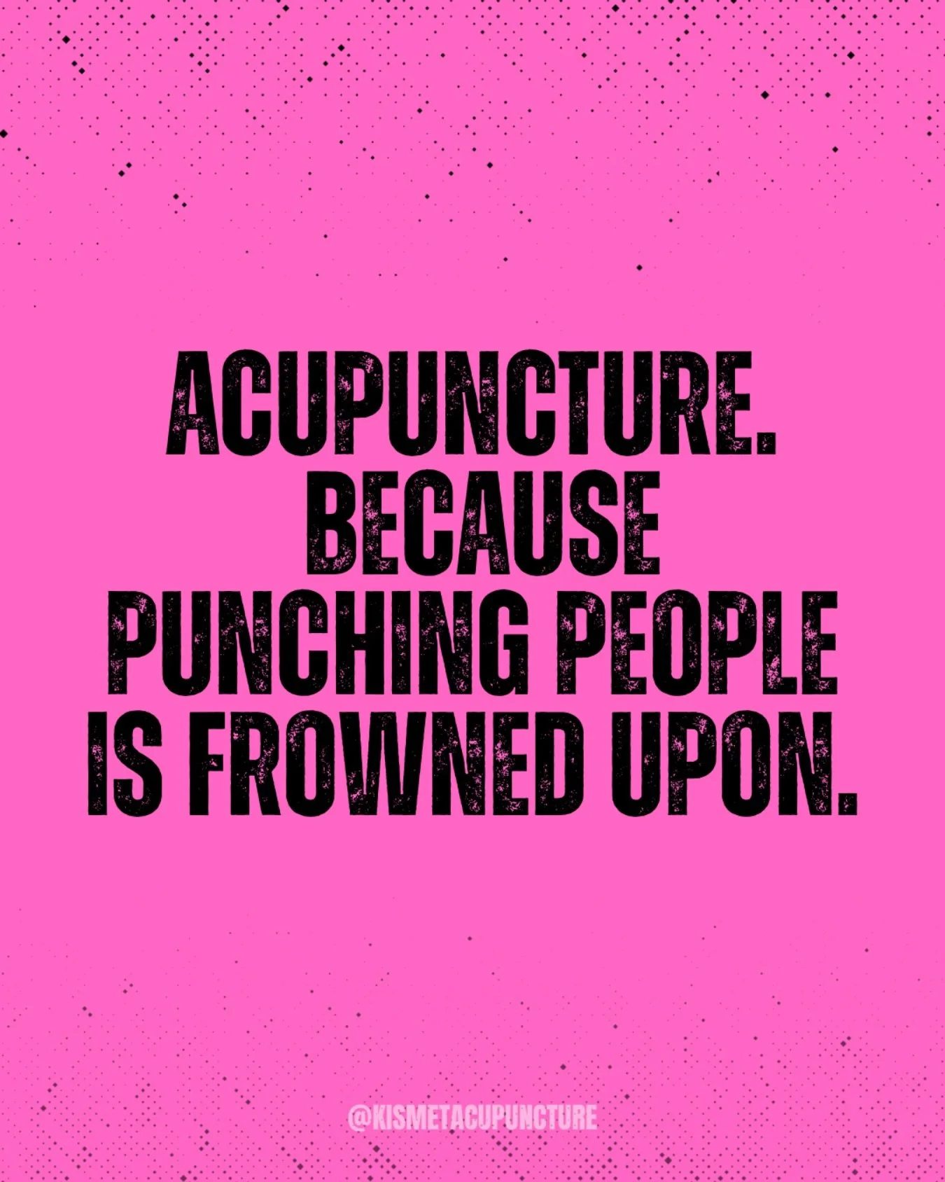 You could spiral.😵&zwj;💫
Or you could book acupuncture.🩷📍