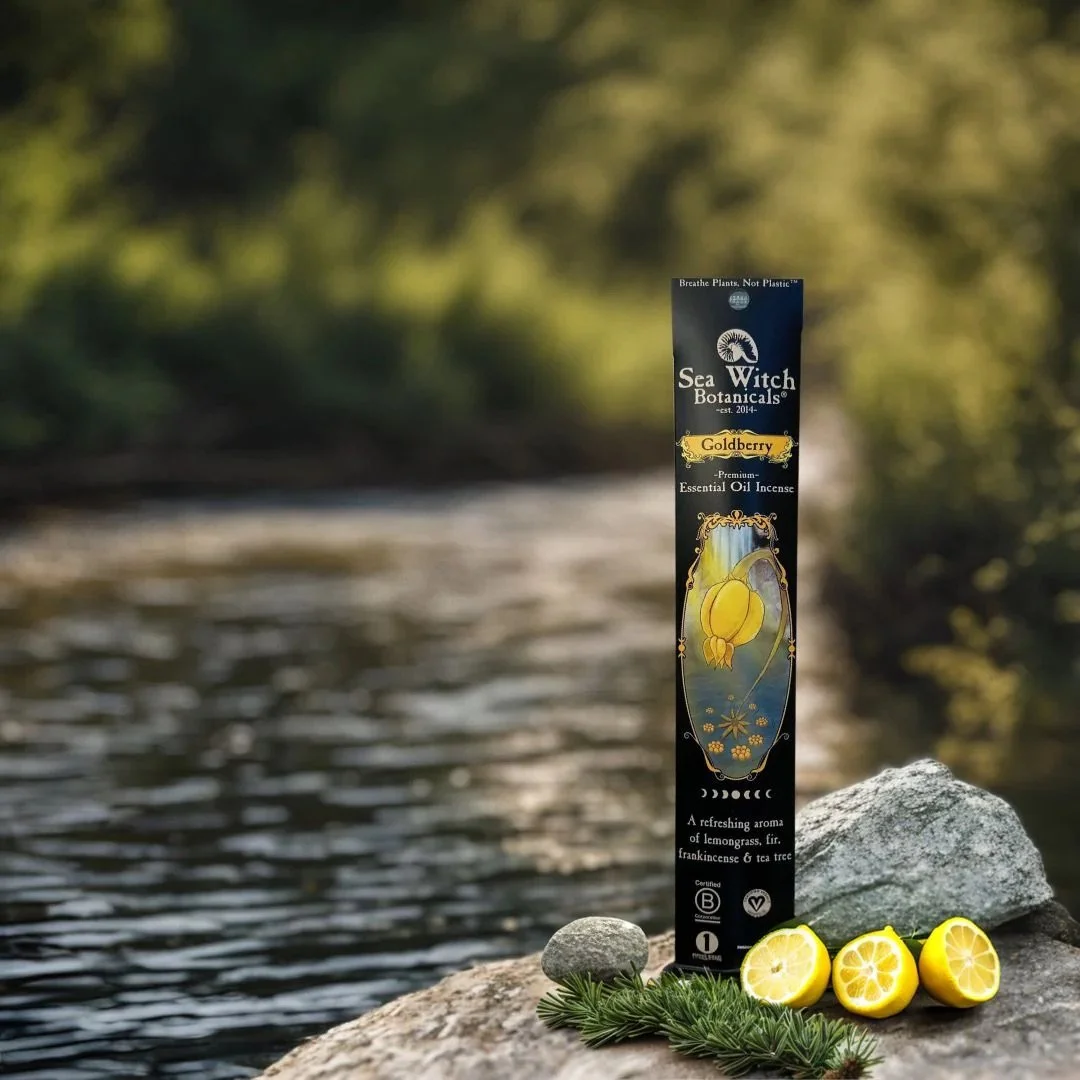 Goldberry Incense - All-Natural Lemongrass, Fir, Frankincense, & Tea Tree