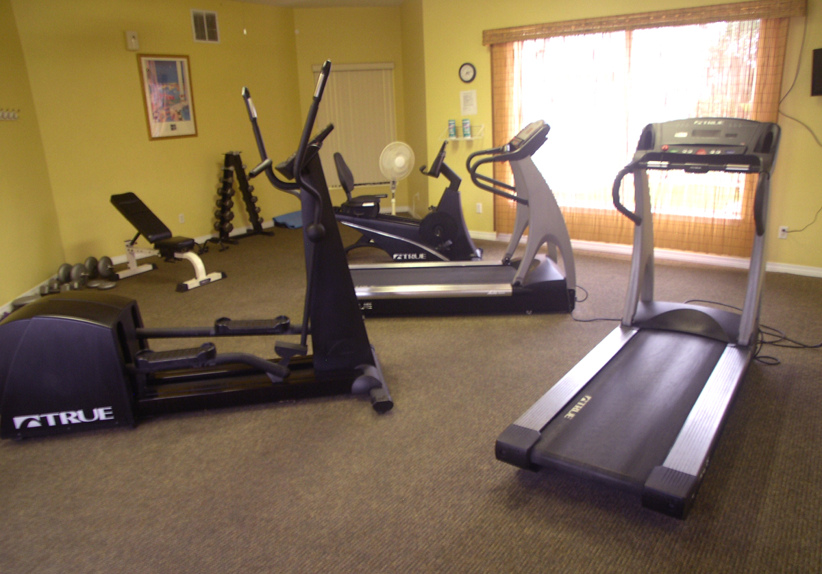 Fitness facility in the clubhouse