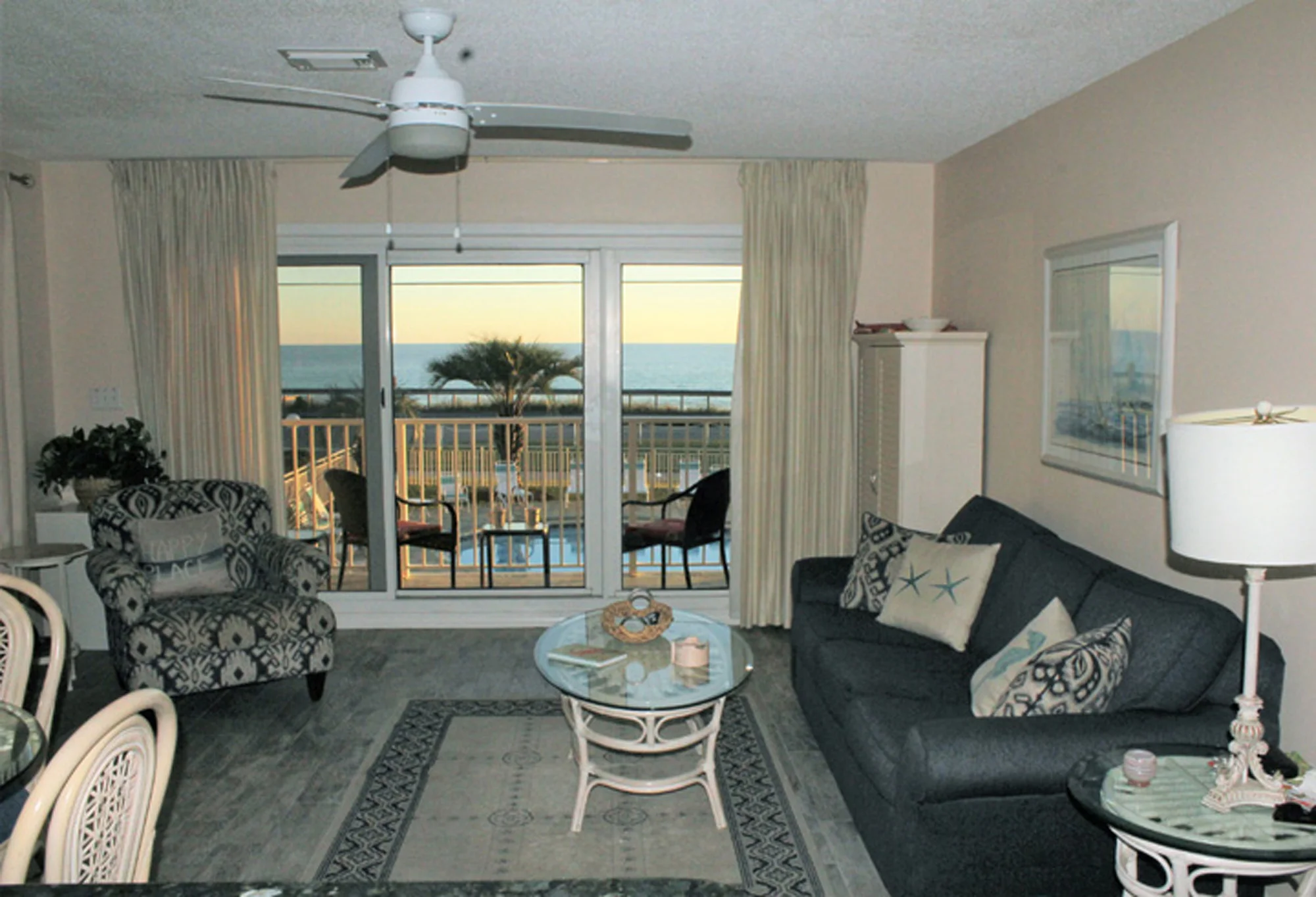 Now with elegant wood look tiles throughout the condo!