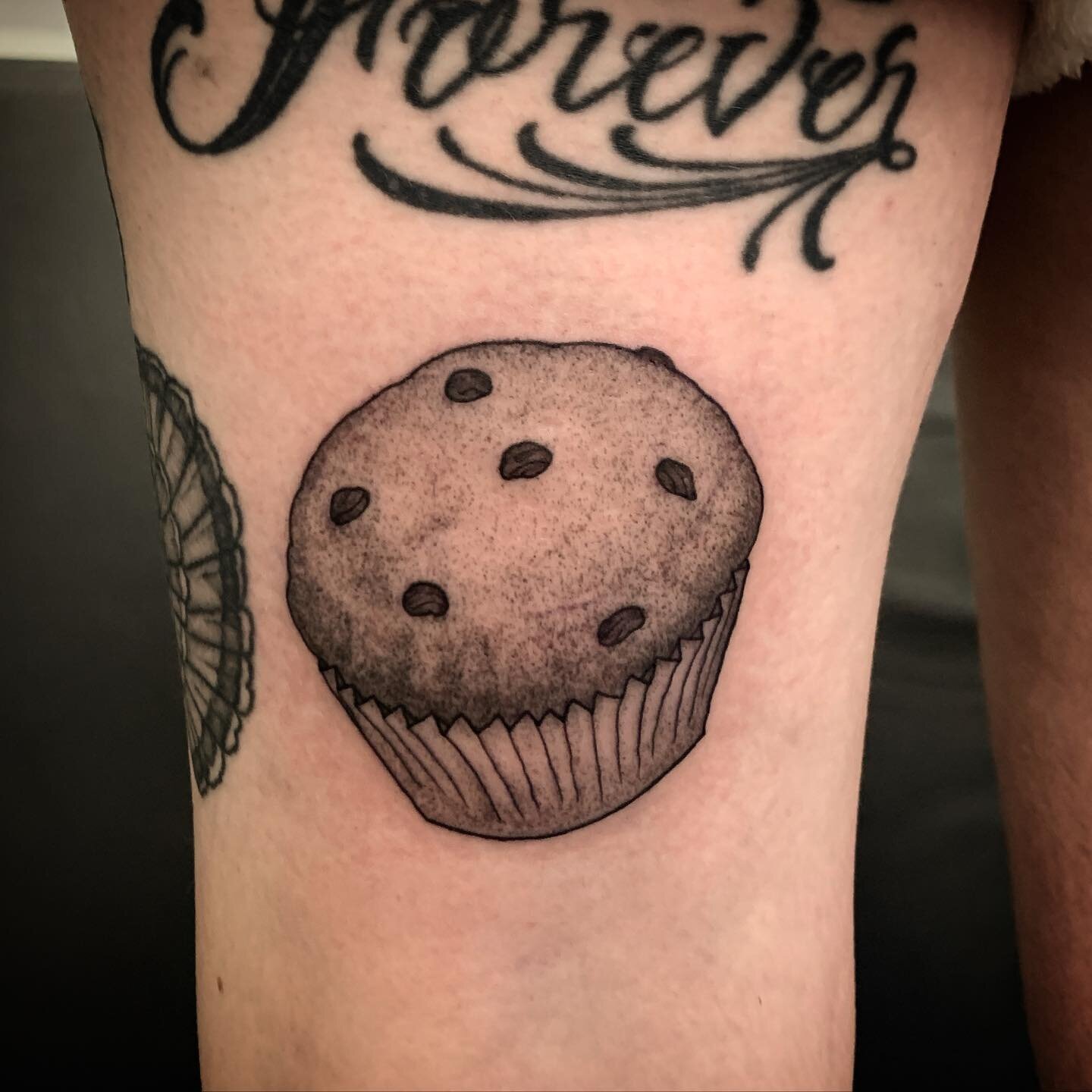 Top o the muffin to you! I&rsquo;ve never tattooed a bran muffin before; what fun!