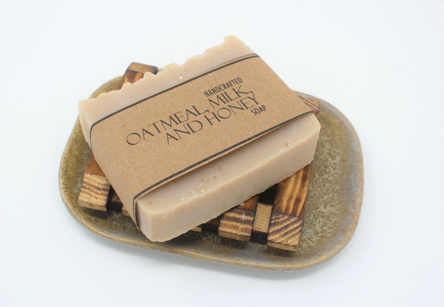 Honey & Oats Olive Oil Soap - Frankincense and Myrrh (4.5 oz