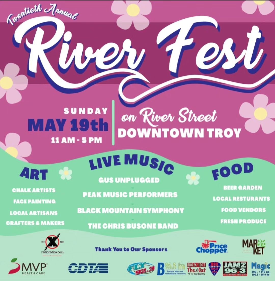 Attention all Artists, Crafters, Makers, Vintage Vendors, Food Vendors, Produce Farms, Flower farms and shops! There's still a little time to sign up for Troy's 20th annual River Fest. Head over to @downtowntroyny's website at https://www.downtowntro