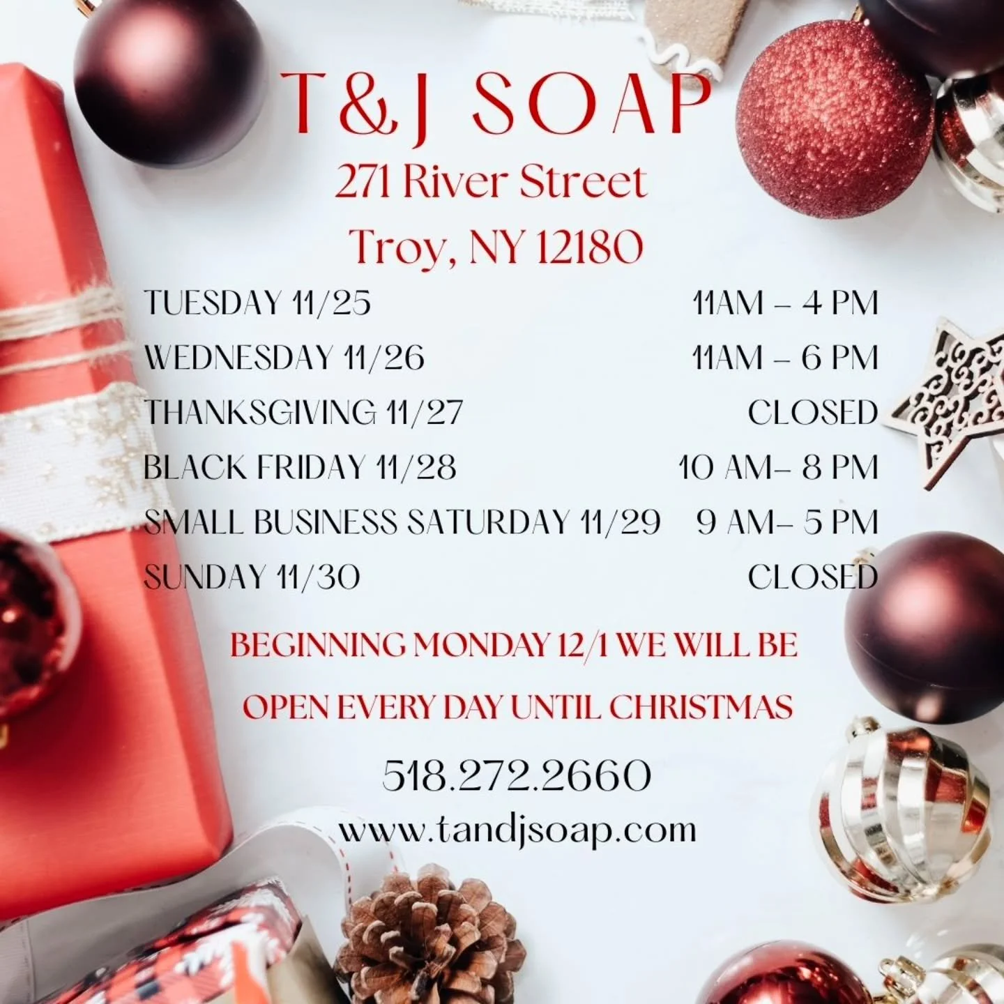 ✨ Thank you for supporting SMALL &amp; LOCAL BUSINESSES this holiday season! ✨

Here are our special hours for this holiday week:
✨Tues 11-4
✨Wed 11-6
✨Thurs -Closed on Thanksgiving &amp; Indigenous People&rsquo;s Day so we can rest, reflect, and be 