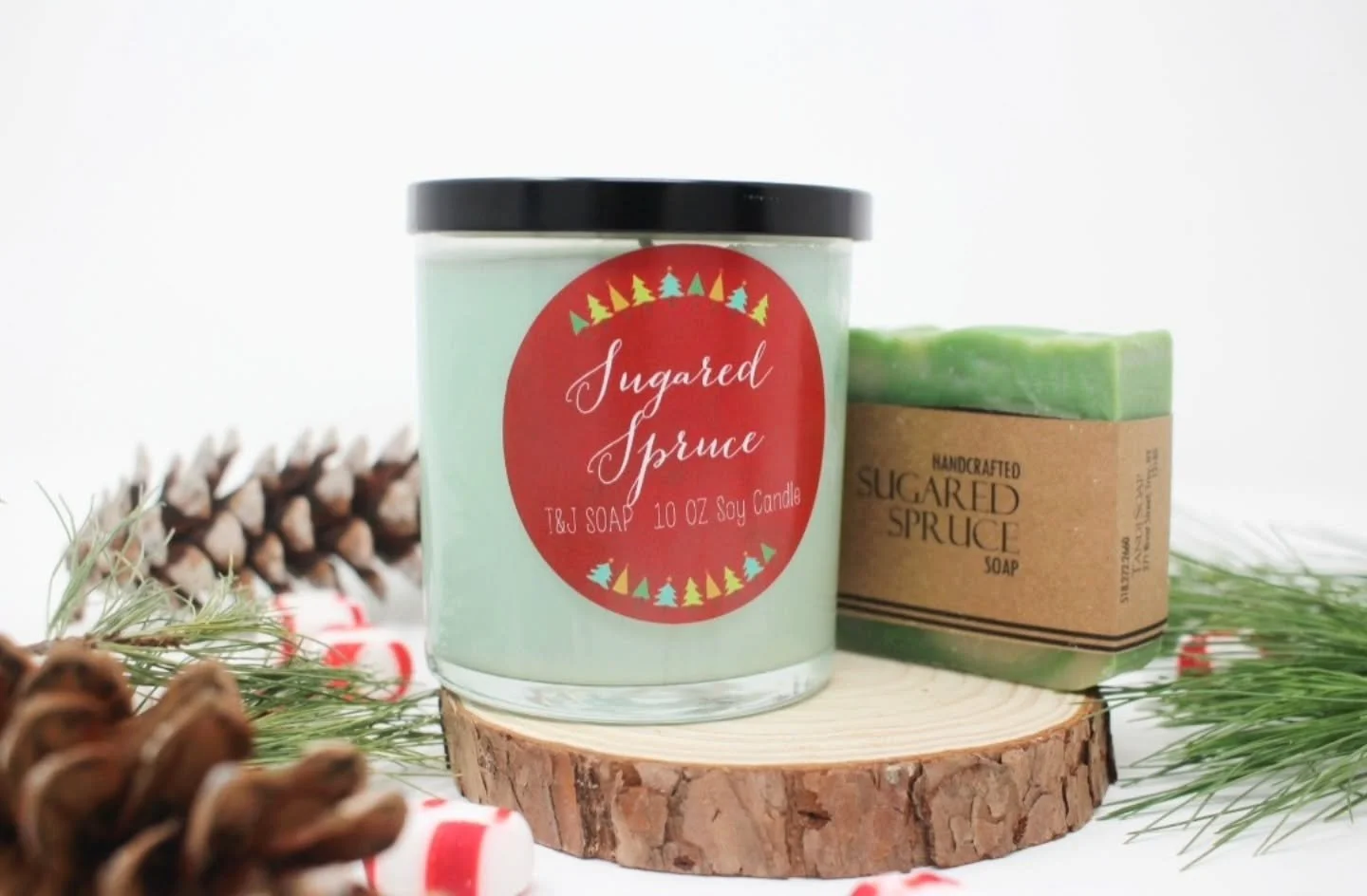 Sugared Spruce is back! This holiday scent walks the perfect line between forest-fresh and sweet-as-the-season. 🎄✨

This blend pairs crisp pine needles with bright orange, juicy strawberry, and a soft swirl of sugared vanilla. Fresh, festive, and ju