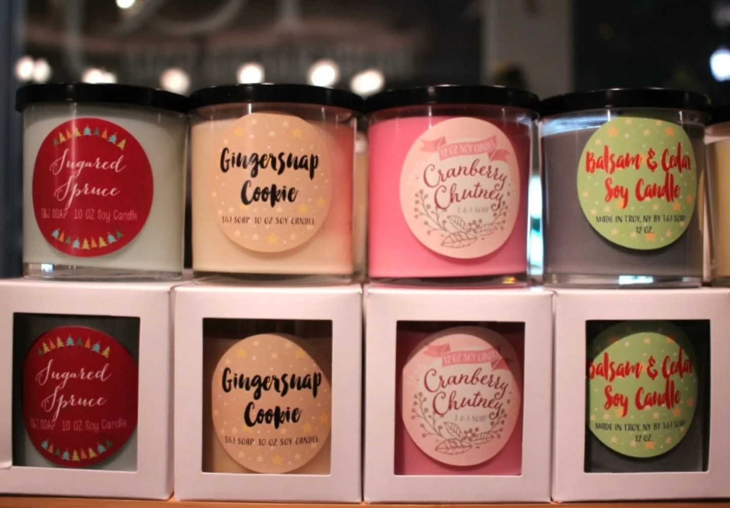 🧝&zwj;♀️Two busy little candle elves reporting for duty 🧝&zwj;♀️🕯️

We&rsquo;ve been hard at work pouring, trimming, and restocking your favorite holiday candle scents and the shelves are looking very merry again.

✨ Now restocked:
🌲 Sugared Spru