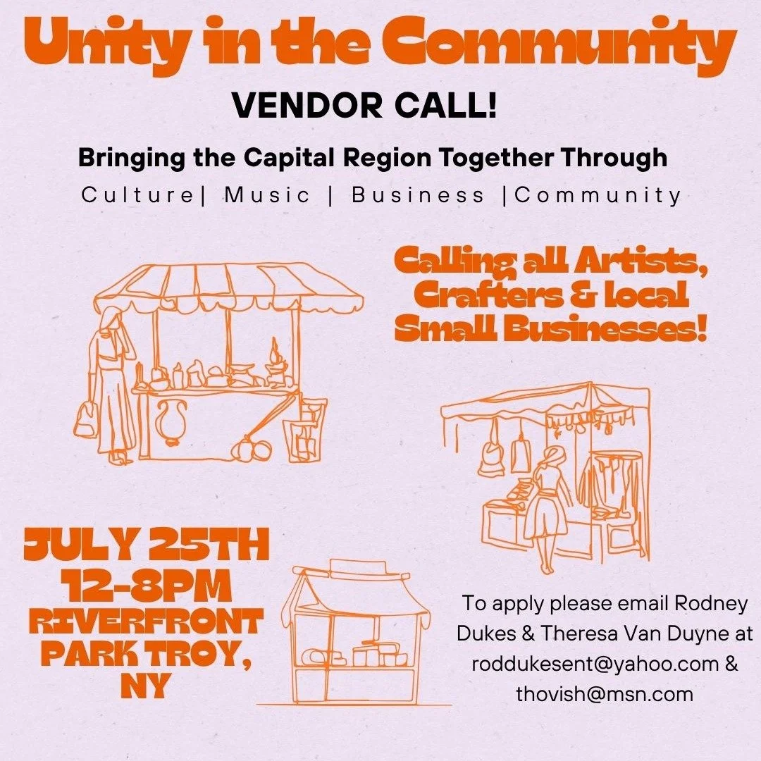 ✨ VENDOR CALL &mdash; UNITY IN THE COMMUNITY ✨

We&rsquo;re looking for artists, crafters, makers, community organizations, and local small businesses promotion to join Unity Marketplace during Unity in the Community Celebration at Riverfront Park in