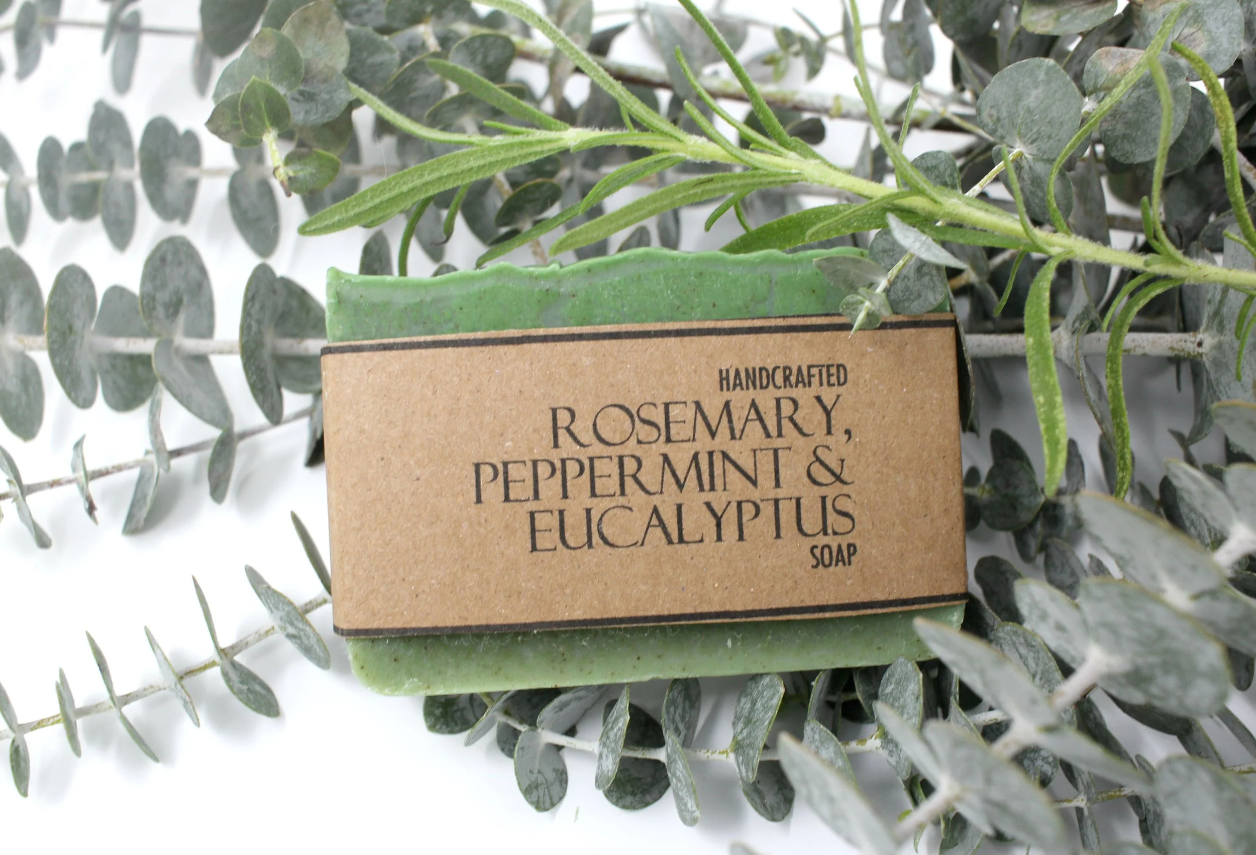 Rosemary Peppermint and Eucalyptus Artisan Small Batch Vegan Soap